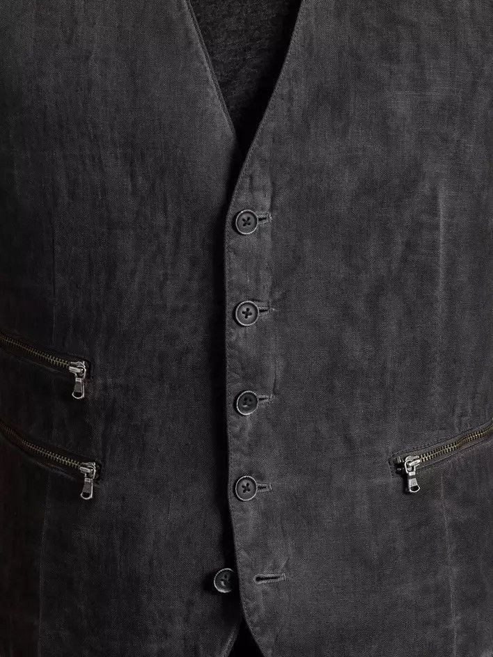 John Varvatos Cold Water Wash Zipper Vest. 38 Size US M / EU 48-50 / 2 - 3 Thumbnail