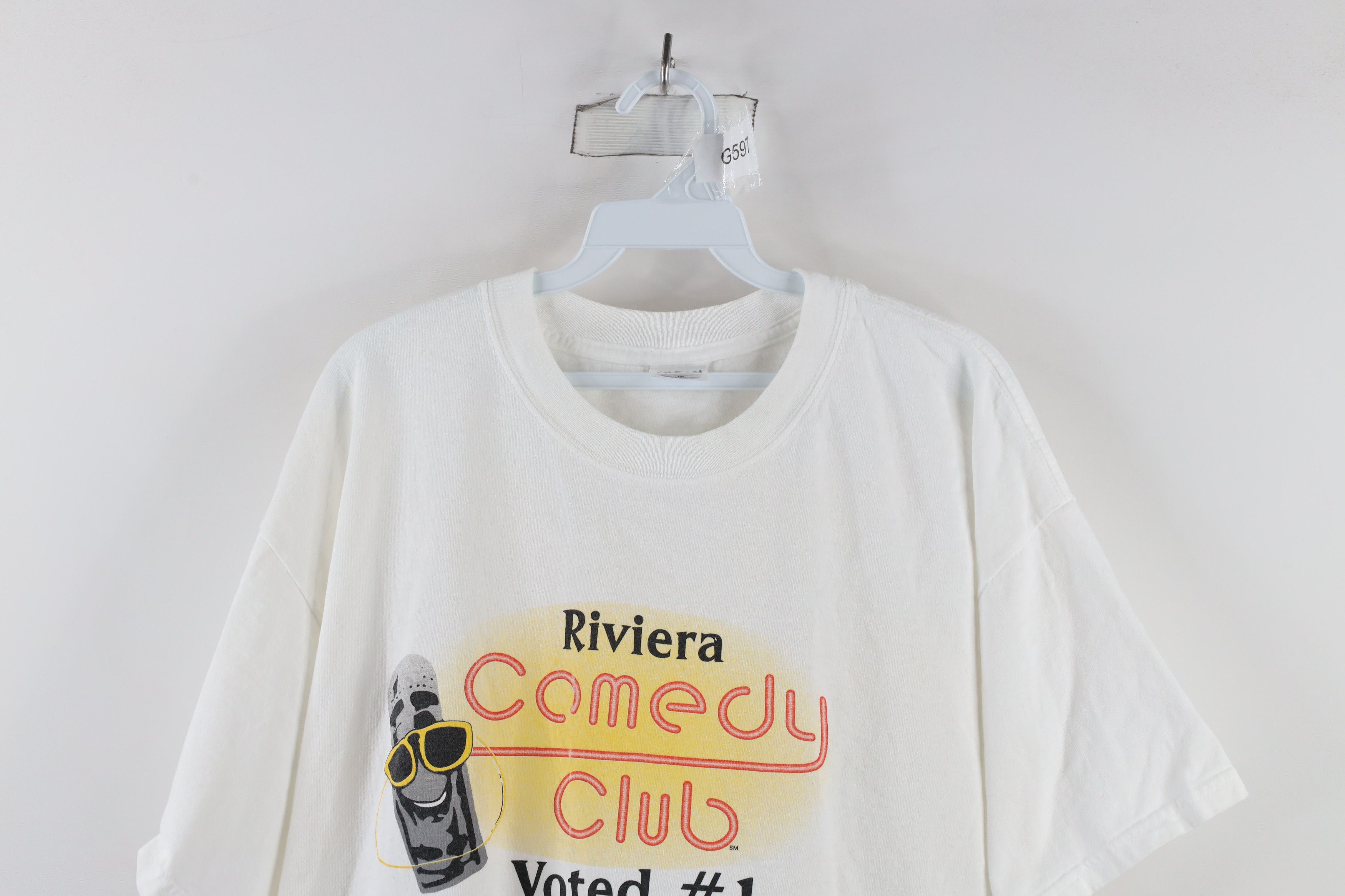 Vintage Vintage Riviera Comedy Club Las Vegas Short Sleeve T-Shirt Size US XL / EU 56 / 4 - 2 Thumbnail