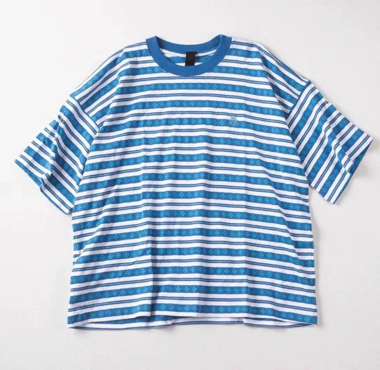 Chrome Hearts Chrome Hearts Striped Blue T-Shirt S Women Size S / US 4 / IT 40 - 1 Thumbnail