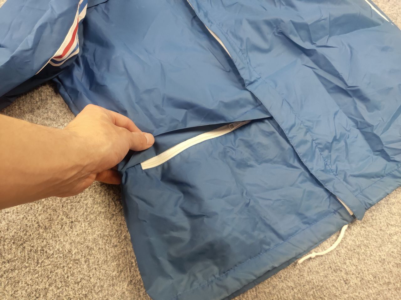 Adidas Rare Vintage 70's Adidas Originals Blue France Zip Jacket Size US S / EU 44-46 / 1 - 7 Thumbnail