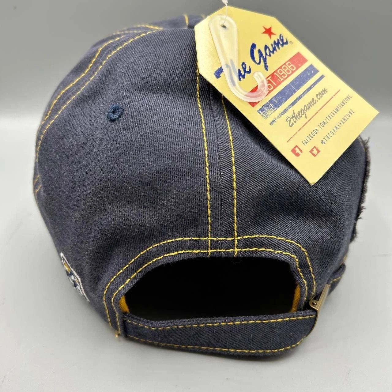 The Game Yellowstone National Park Hat Men Blue Strap Back Cotton Size ONE SIZE - 7 Thumbnail