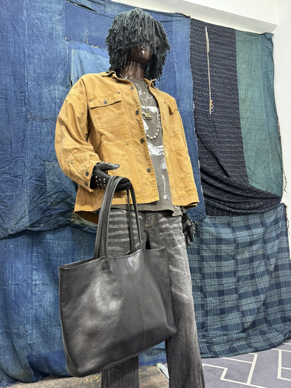 Genuine Leather Full Leather Ship Tote Bag prada julius dior cdg amiri 1🟩 Size ONE SIZE - 5 Thumbnail