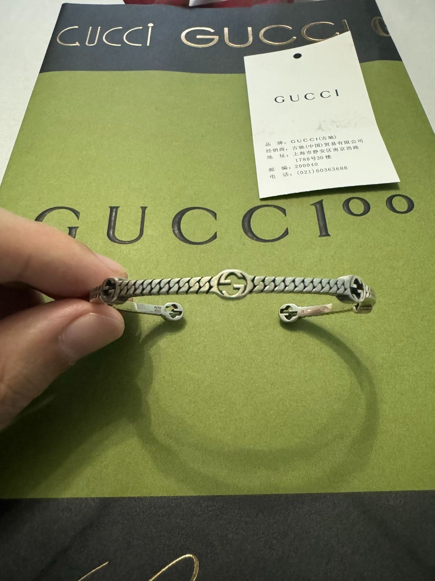 Gucci Gucci's new classic full-print silver bracelet 2501-Nextarr Size ONE SIZE - 1 Thumbnail