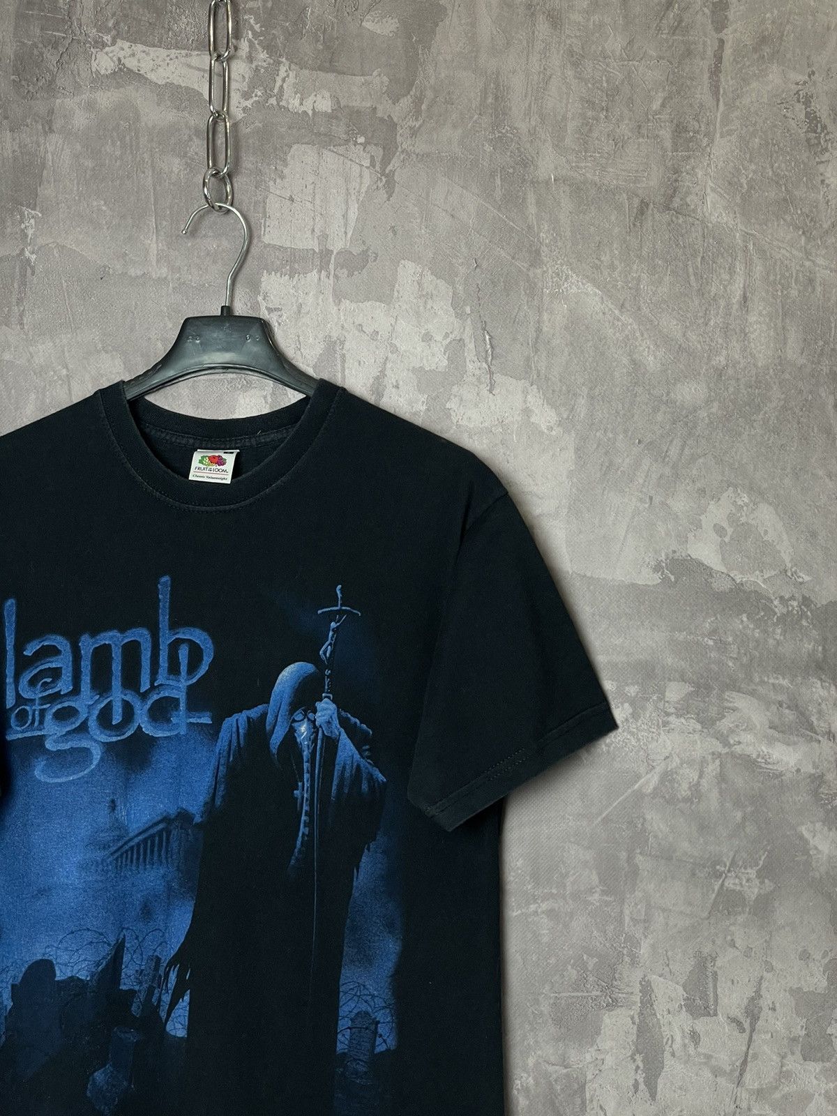 Band Tees × Vintage Vintage Y2K Lamb of God death metal graphic T shirt black Size US S / EU 44-46 / 1 - 3 Thumbnail
