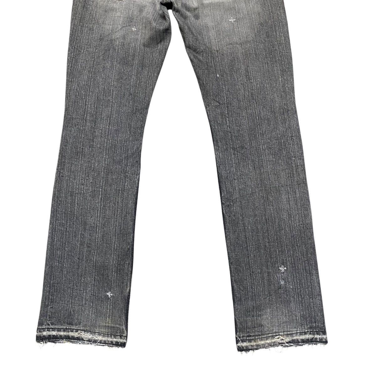 Hysteric Glamour Vintage X-Girl Distressed Denim Faded Black Jeans Size US 30 / EU 46 - 13 Thumbnail
