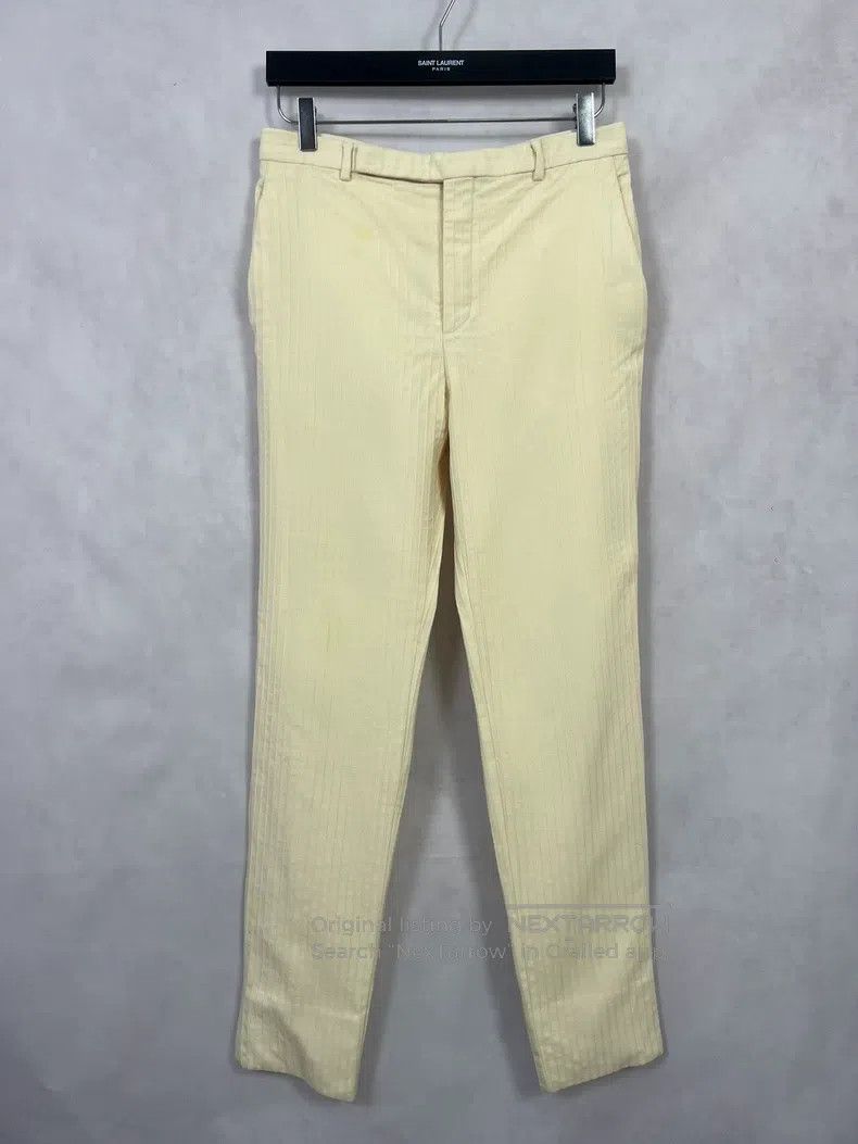 Saint Laurent Paris Saint Laurent Paris Beige Thin Striped Suit Set Size US M / EU 48-50 / 2 - 5 Thumbnail