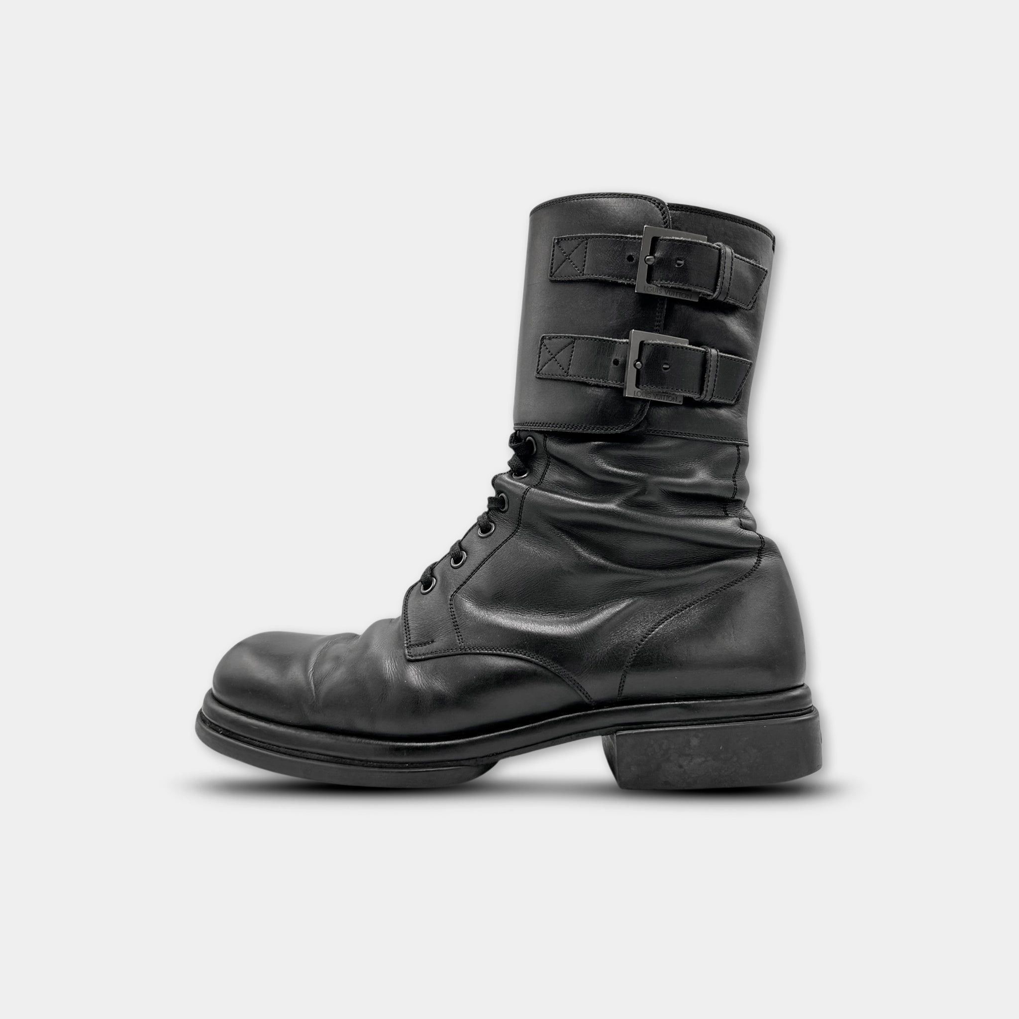 Y-3 Louis Vuitton 2011 Double Buckle Combat Boots Size ONE SIZE - 8 Thumbnail