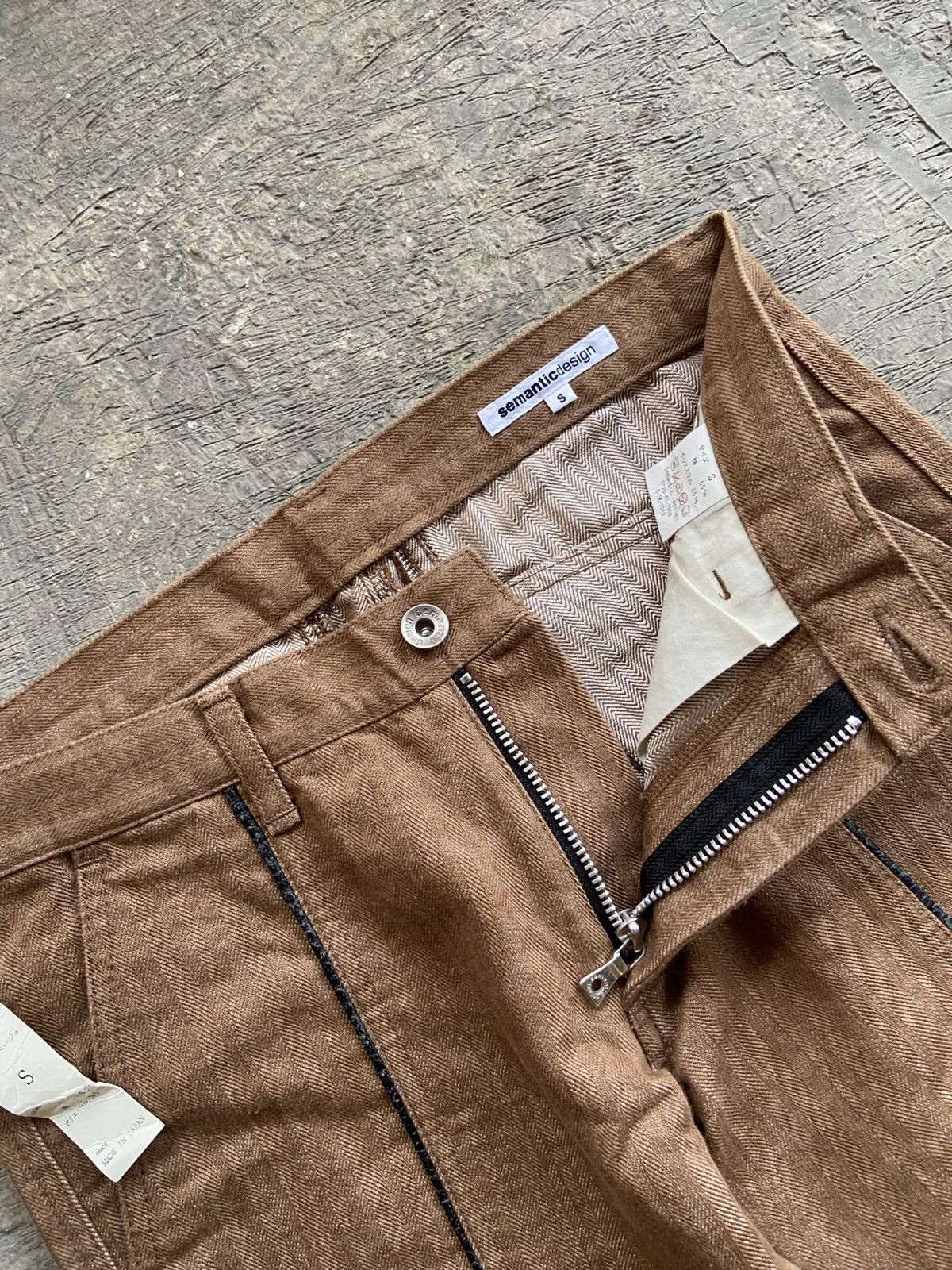 semanticdesign 2000s (NWT) Semanticdesign - Herringbone Flare Pants Size US 29 - 9 Thumbnail