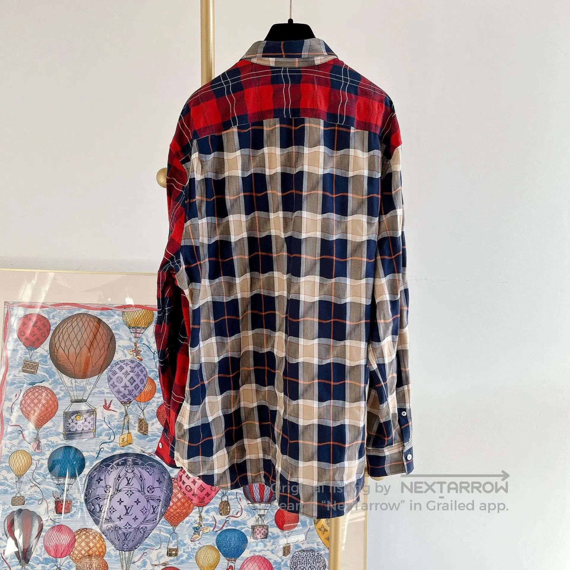 Loewe Loewe Colorblock Check Embroidered Shirt. Size US XXS / EU 40 - 2 Thumbnail