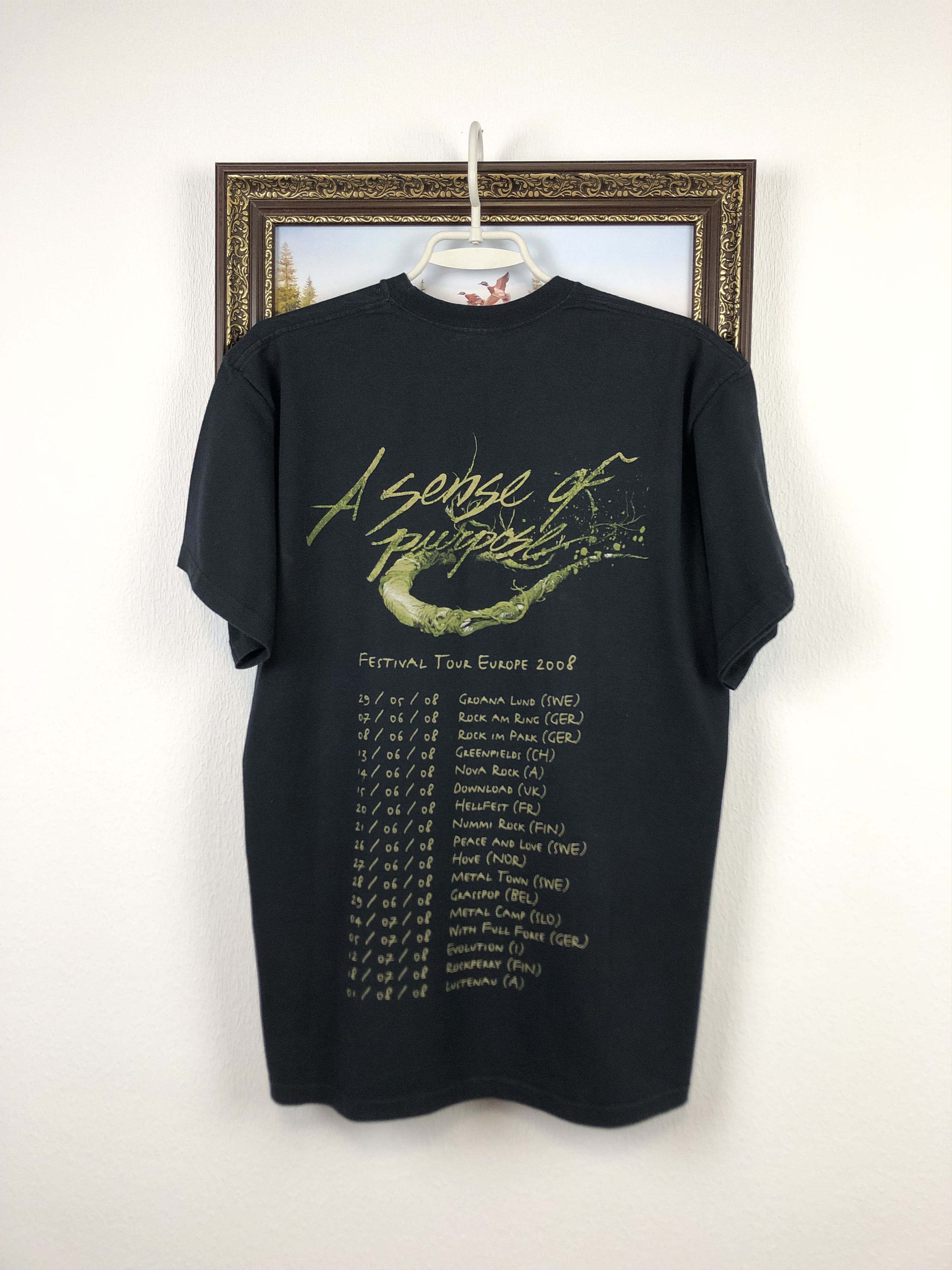 Band Tees In Flames Band Tee Shirt Rare Hype Sense Of Purpose Size US L / EU 52-54 / 3 - 8 Thumbnail
