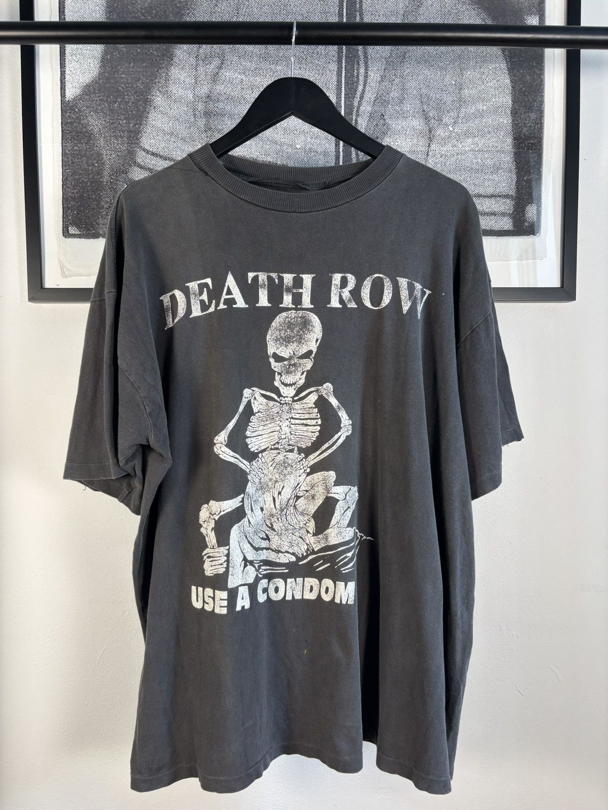 Vintage 🚭VINTAGE GRAIL🚭DEATH ROW “USE A CONDOM” TEE Size US L / EU 52-54 / 3 - 1 Thumbnail