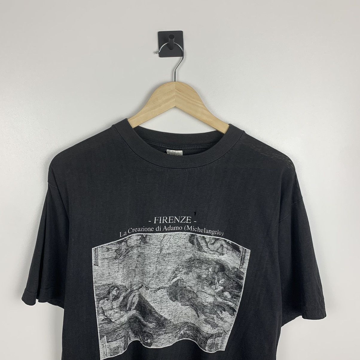 Arts & Science Vintage Michelangelo Art Tee Black T-Shirt Faded Distressed Size US M / EU 48-50 / 2 - 2 Thumbnail
