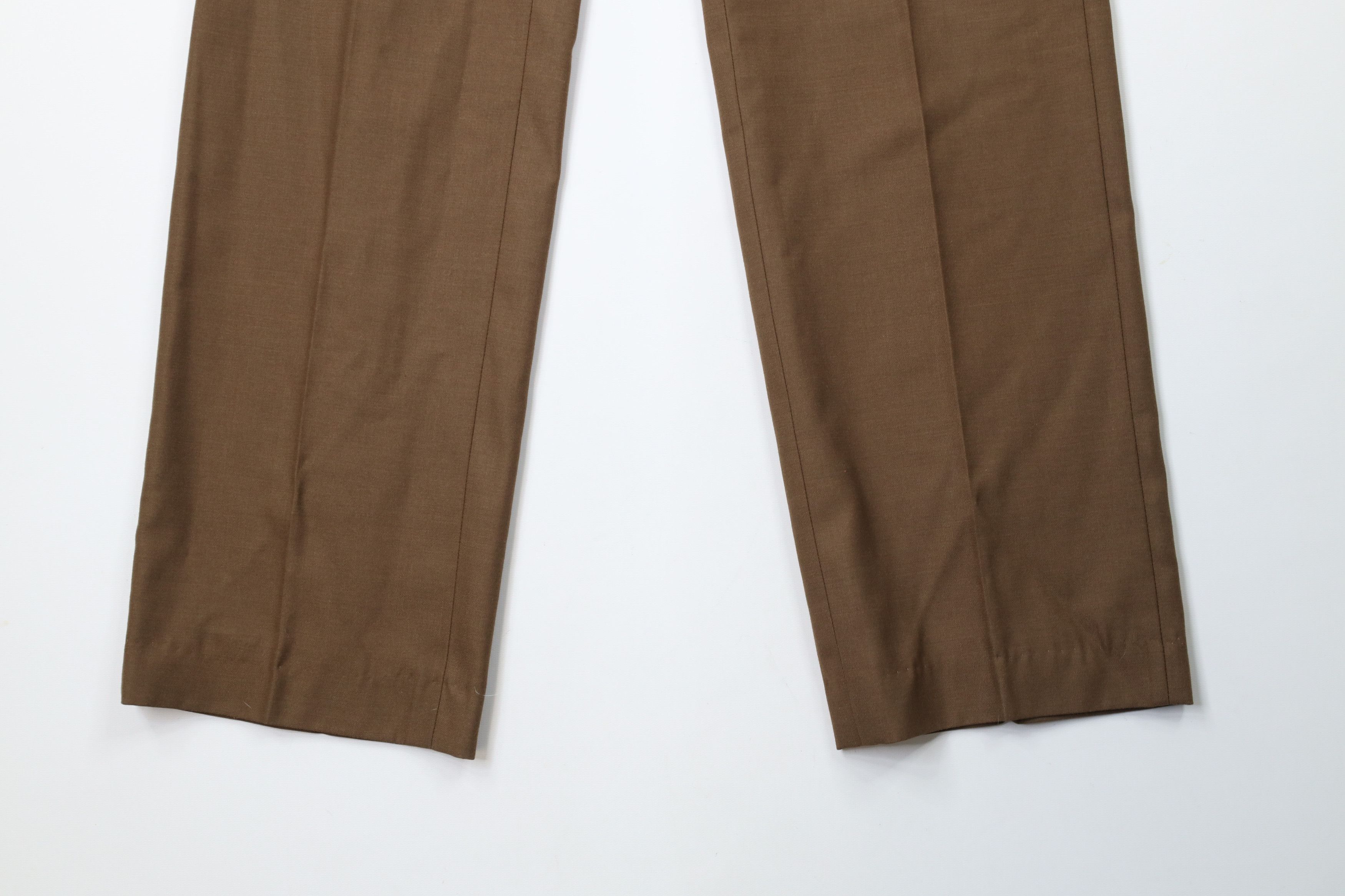 Vintage Vintage 70s Streetwear Flared Wide Leg Chino Pants Brown Size US 32 / EU 48 - 4 Thumbnail