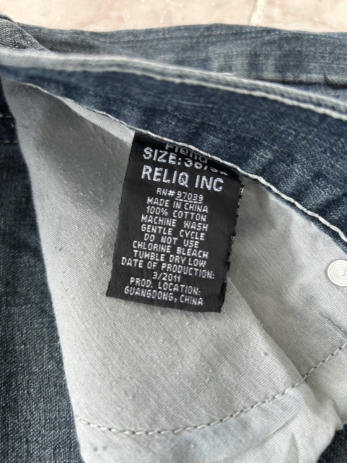 Japanese Brand Fiend Jorts Japan Assymetrical Denim Size US 37 - 10 Thumbnail