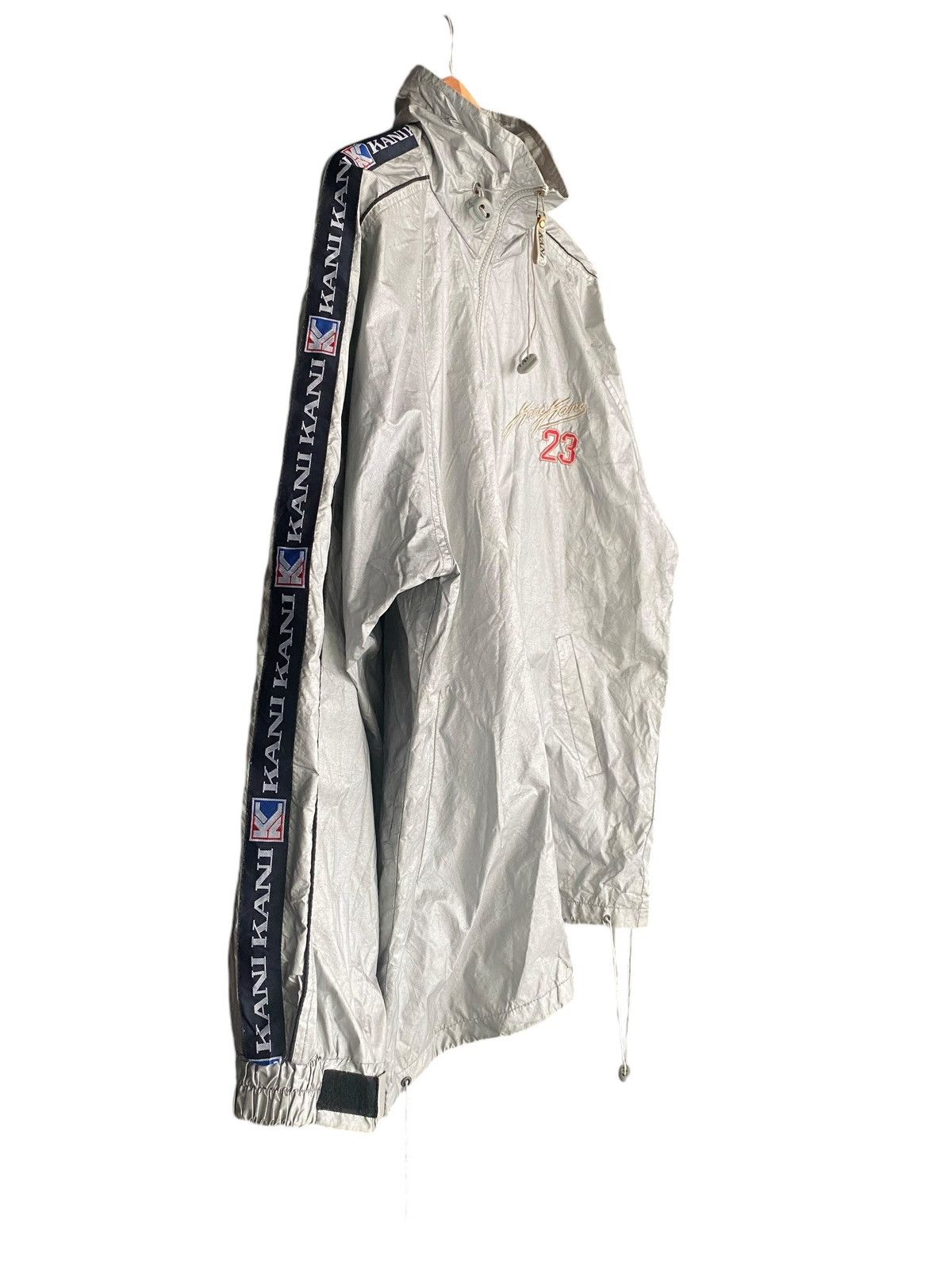 Vintage Rare KARL KANI Side Tape Light Zipper Jacket Hoodie (L) Size US L / EU 52-54 / 3 - 7 Thumbnail