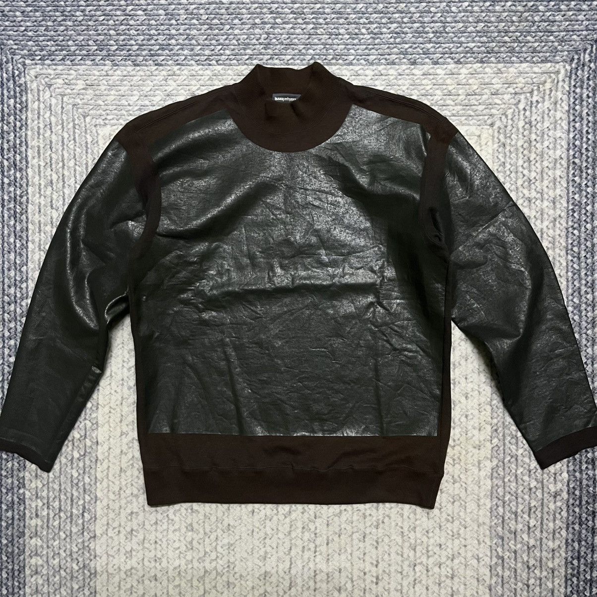 Issey Miyake Archival Vintage 80s Issey Miyake Leather-Look Pullover Size US S / EU 44-46 / 1 - 1 Thumbnail