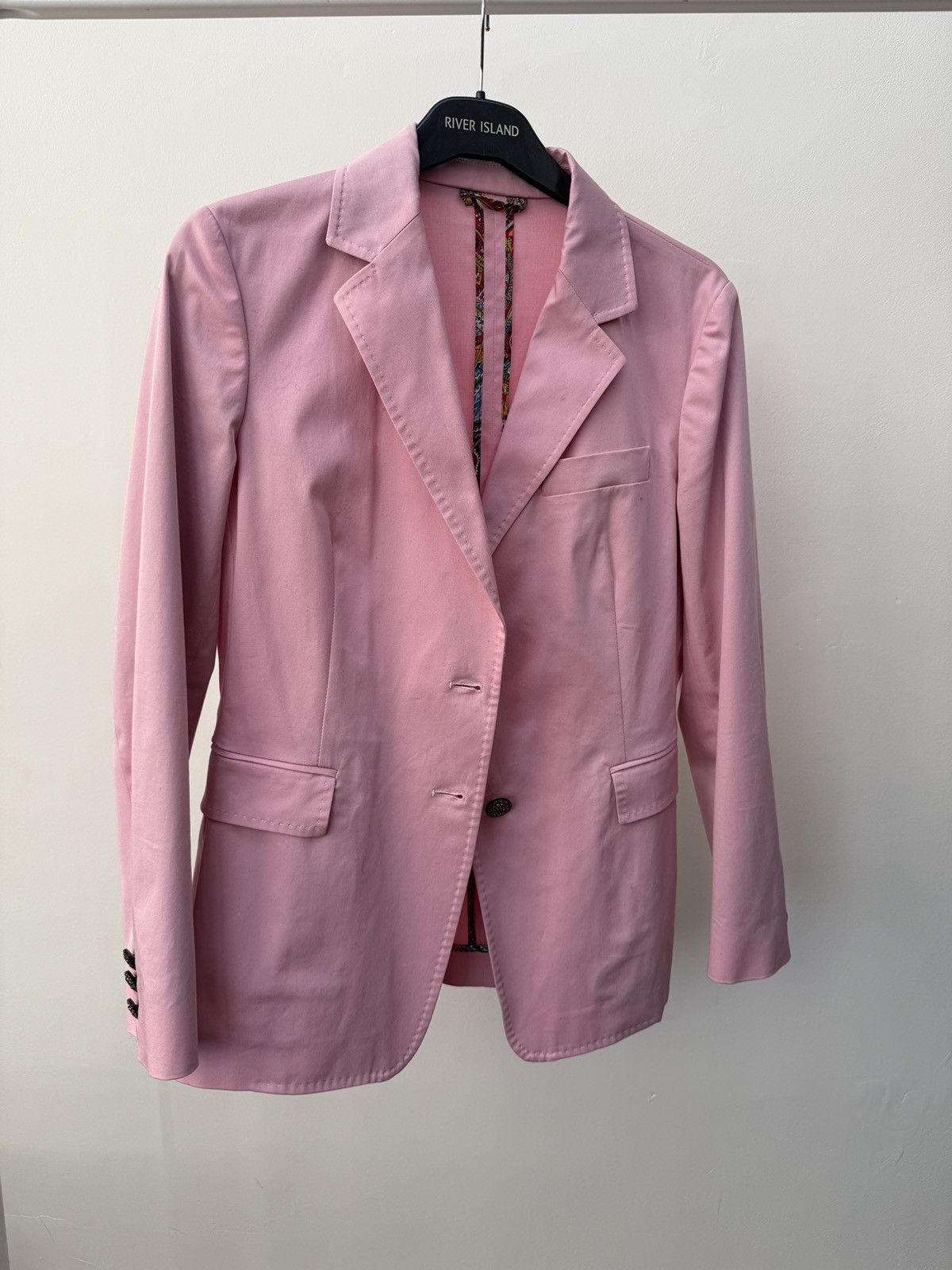 Etro Vintage Etro Luxury Pink Blazer Pants Suit Womens Size M / US 6-8 / IT 42-44 - 3 Thumbnail