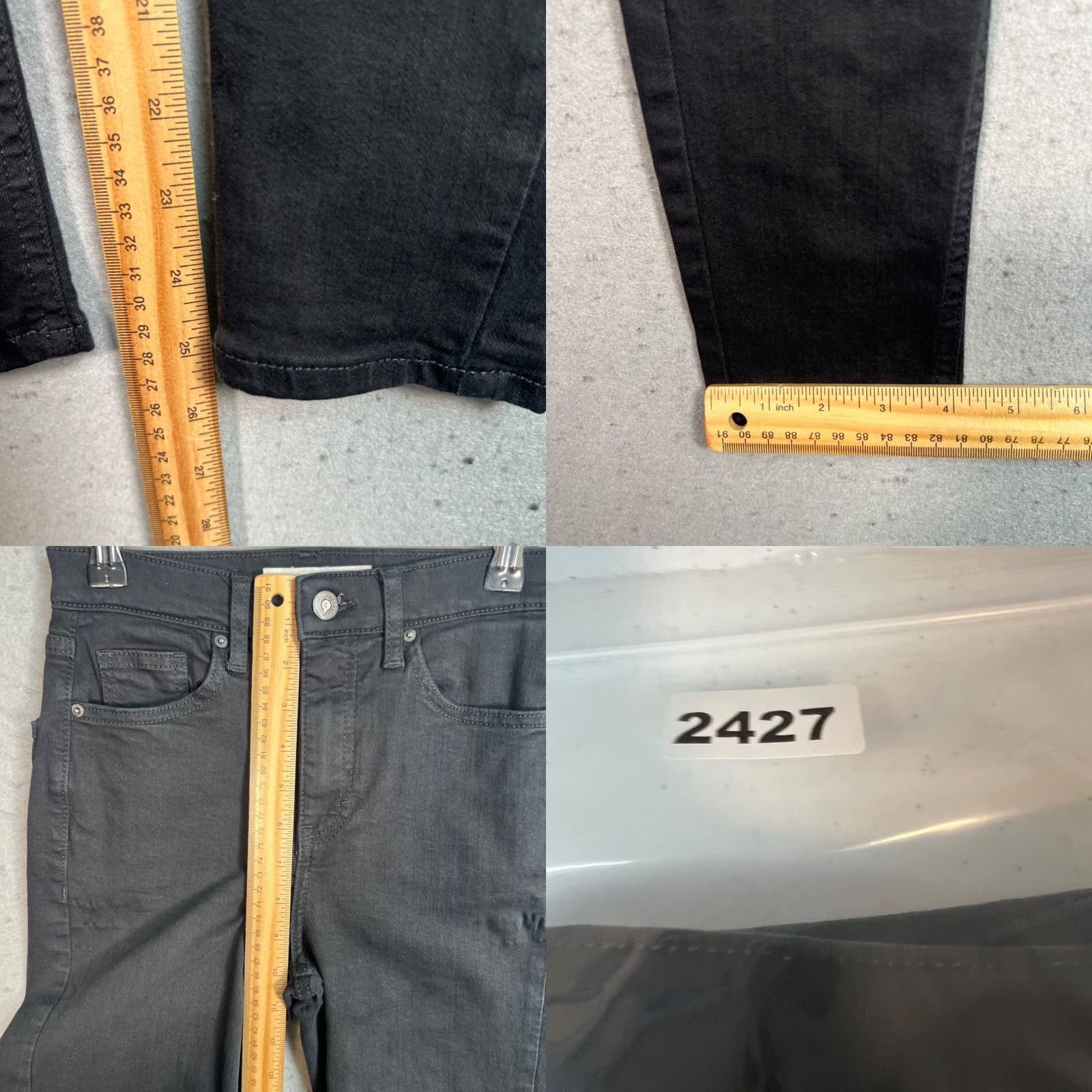 Topshop Topshop Womens Skinny Jeans Black High-Waist Stretch Denim 25 x 30 Jamie Jeans Color: Black Size 42" / US 20 - 8 Thumbnail
