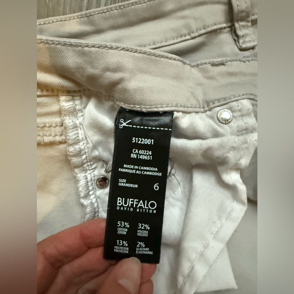 Buffalo David Bitton Buffalo David Bitton Women's Skinny Jeans - Cream Size 28" / US 6 / IT 42 - 4 Thumbnail