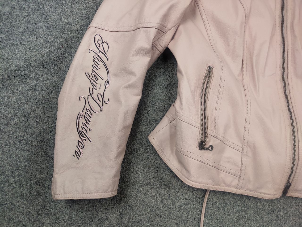 Harley Davidson Harley Davidson Leather Zip Jacket Pink Wings Vintage Y2K Size XXL / US 16-18 / IT 52-54 - 6 Thumbnail