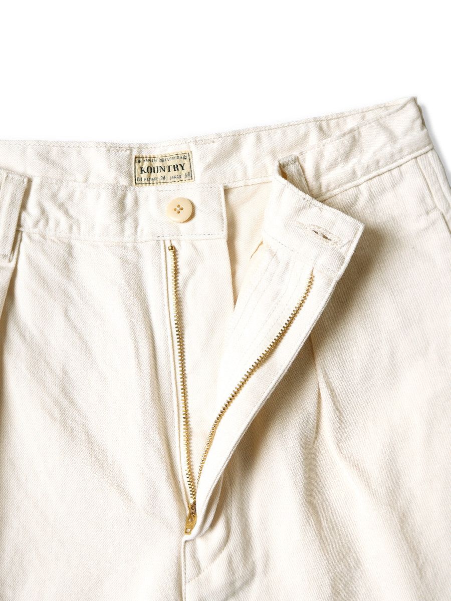 Kapital Kapital 10oz White Denim Shorts Hutelimake Size US 36 / EU 52 - 4 Thumbnail