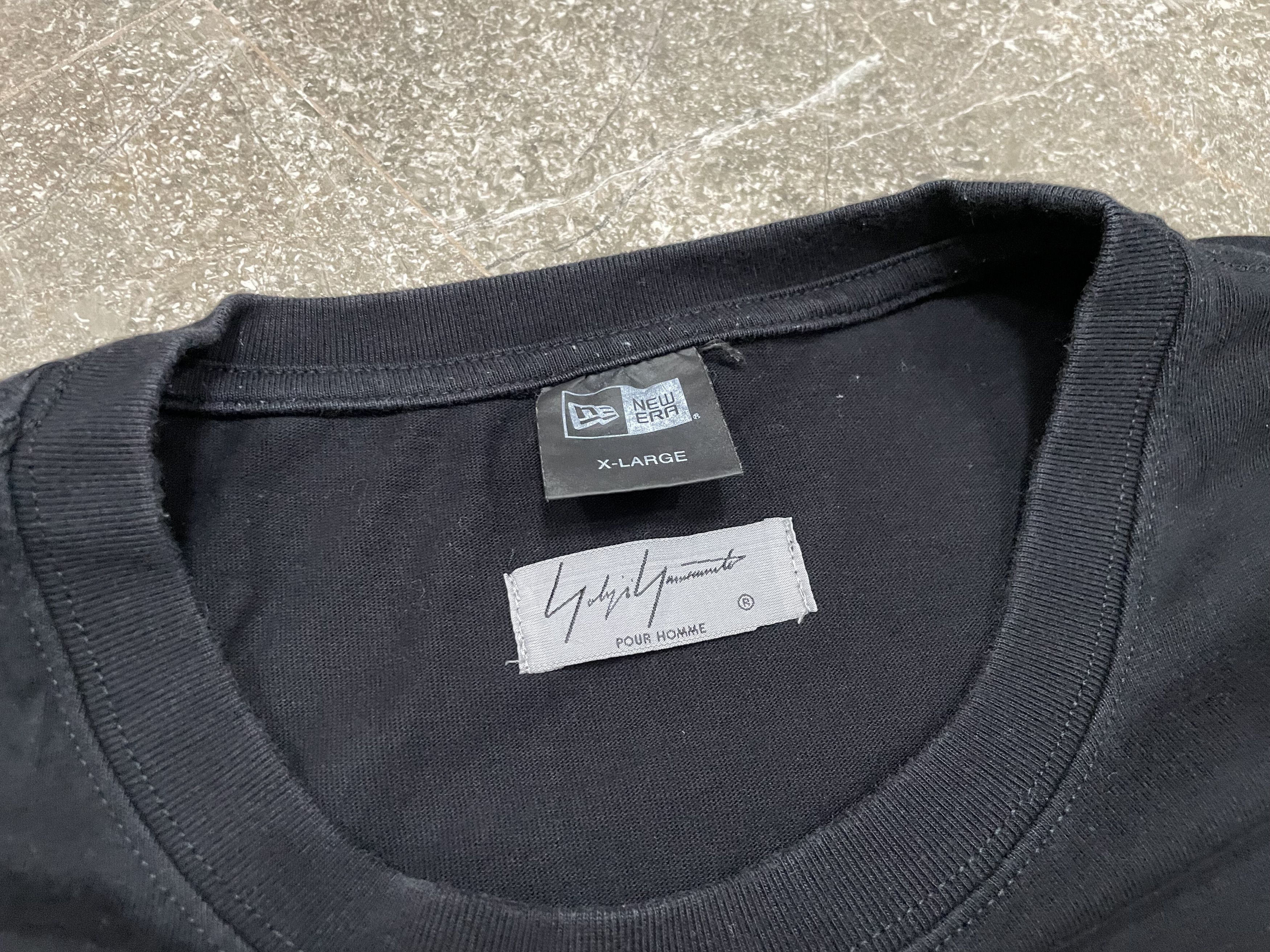 New Era × Yohji Yamamoto New Era x Yohji Yamamoto Embroidery Logo Shirt Size US XL / EU 56 / 4 - 5 Thumbnail