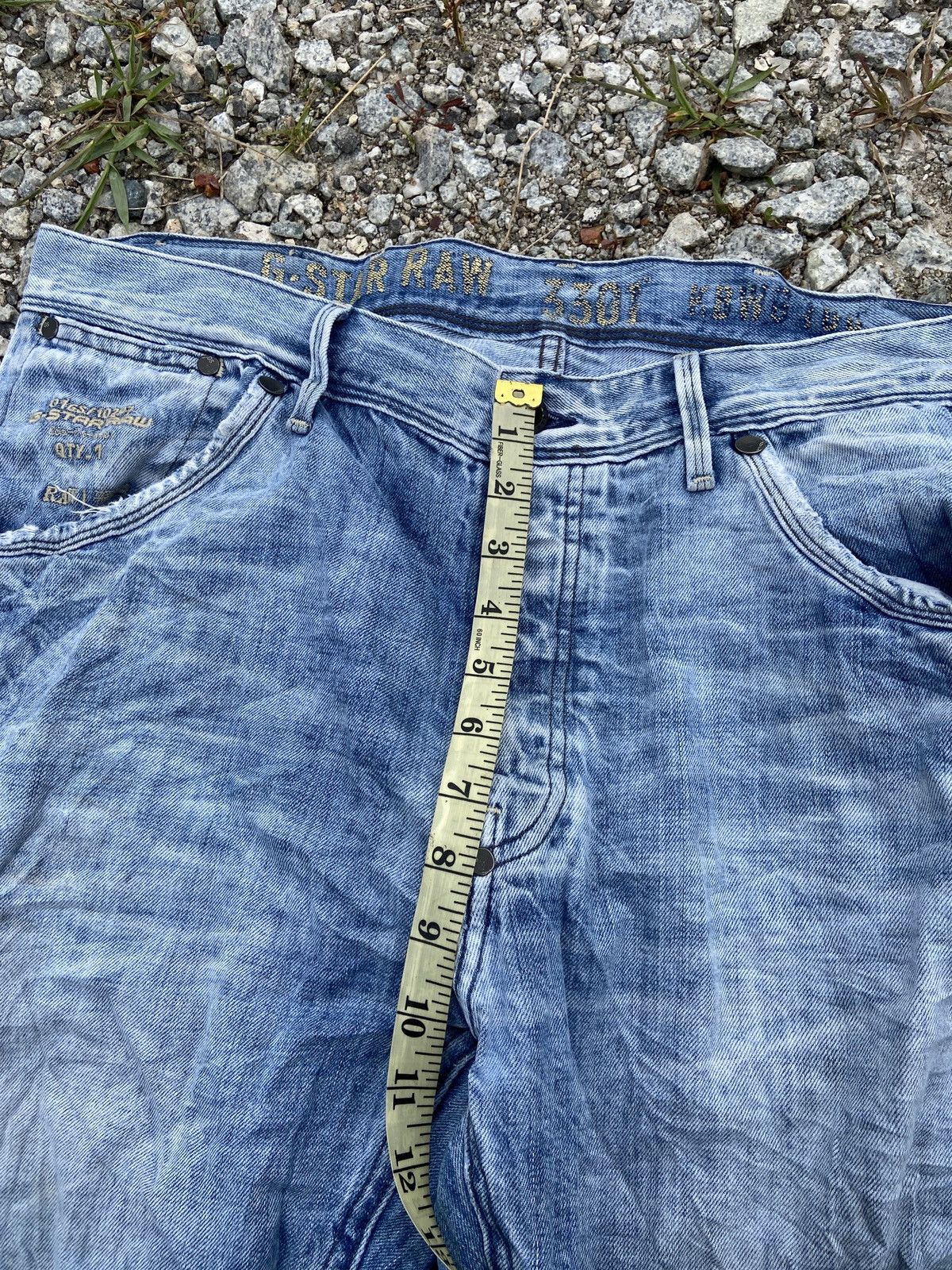 G-Star × Vintage Vintage Distress G Star Raw Denim Size US 35 - 8 Thumbnail