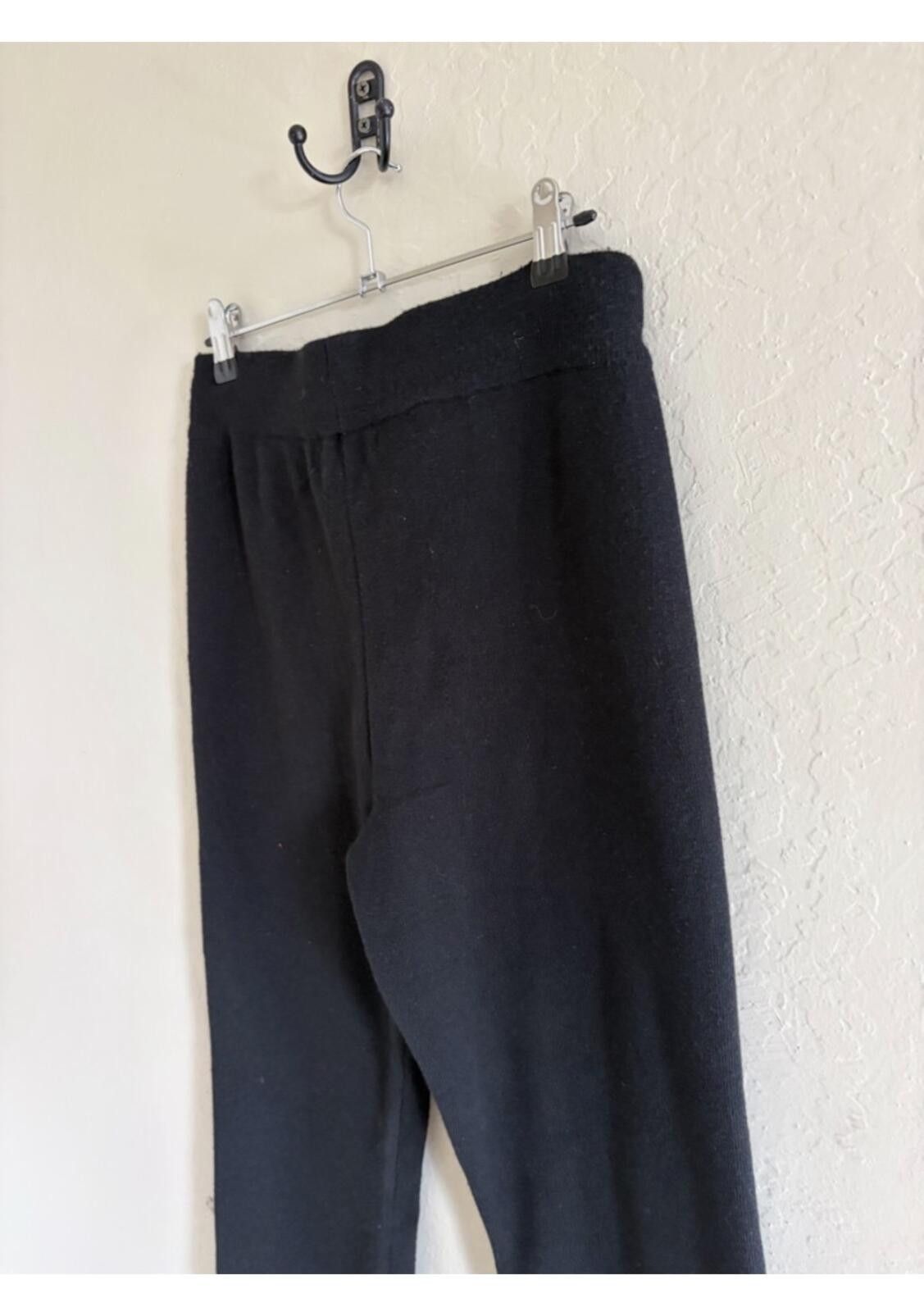 Other Lark + Grey Black Tie-Waist Straight-Leg Trousers Size 28" / US 6 / IT 42 - 5 Thumbnail