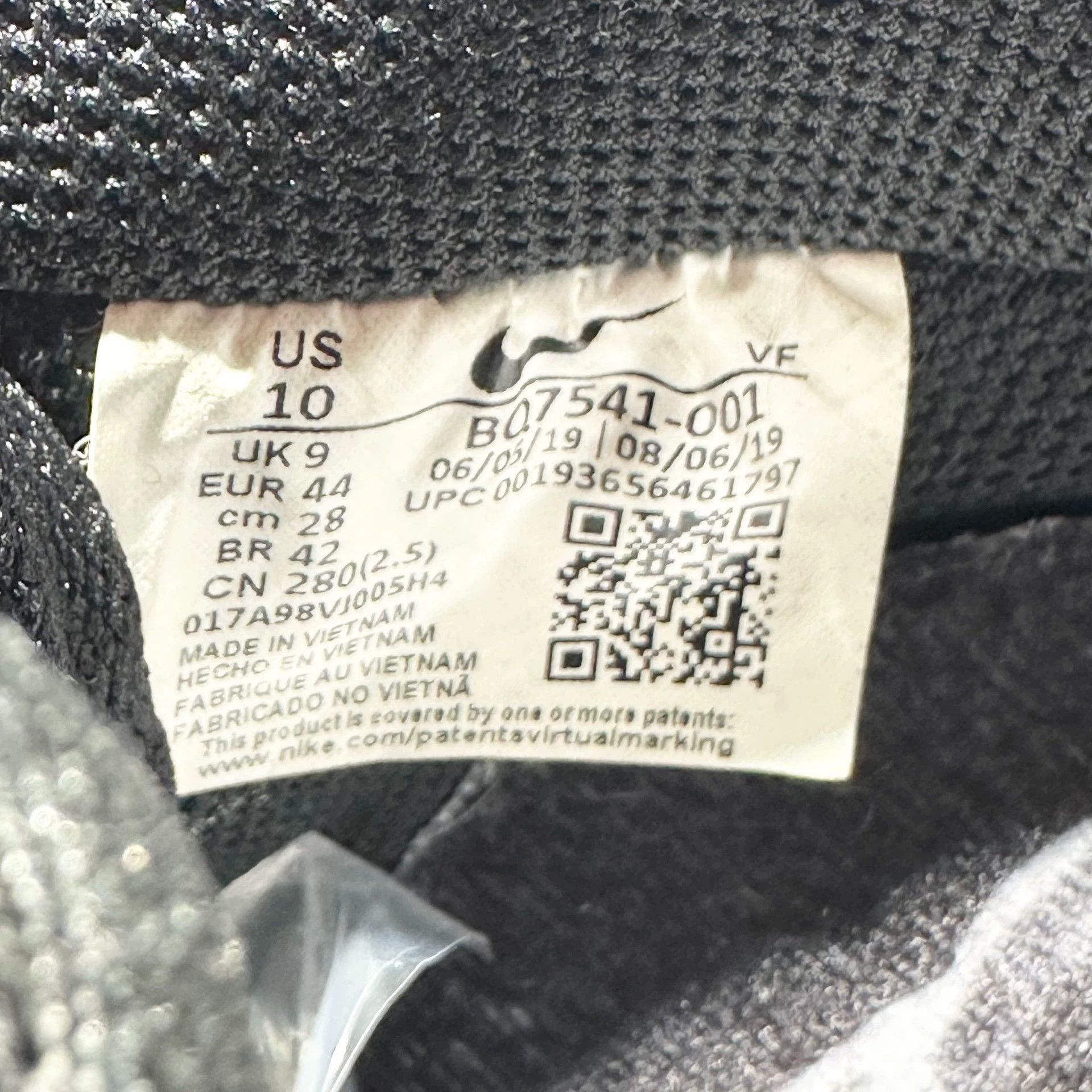 Nike AF1 Black Halloween Size 44 1x Worn Mint Size US 11 / EU 44 - 6 Thumbnail