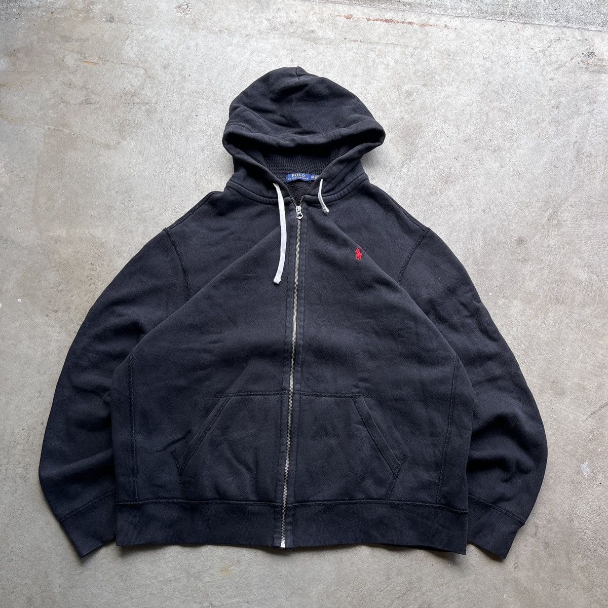 Polo Ralph Lauren Polo Ralph Lauren Black Zip-Up Hoodie Size US XXL / EU 58 / 5 - 1 Thumbnail
