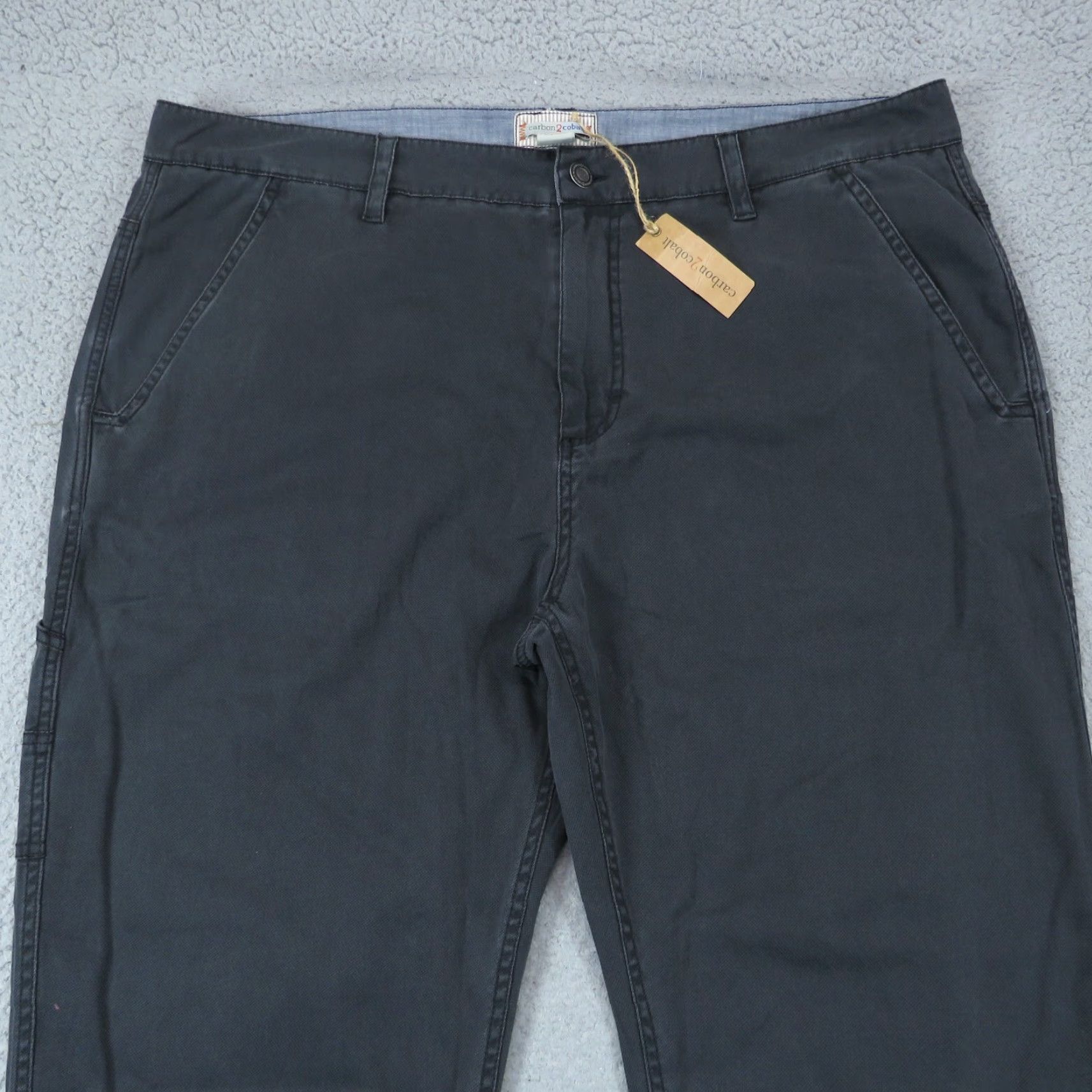 Carbon2Cobalt Carbon 2 Cobalt Pants Mens 40x34 Charcoal Grey 5 Pocket Carpenter Workwear Flex Size US 40 / EU 56 - 5 Thumbnail