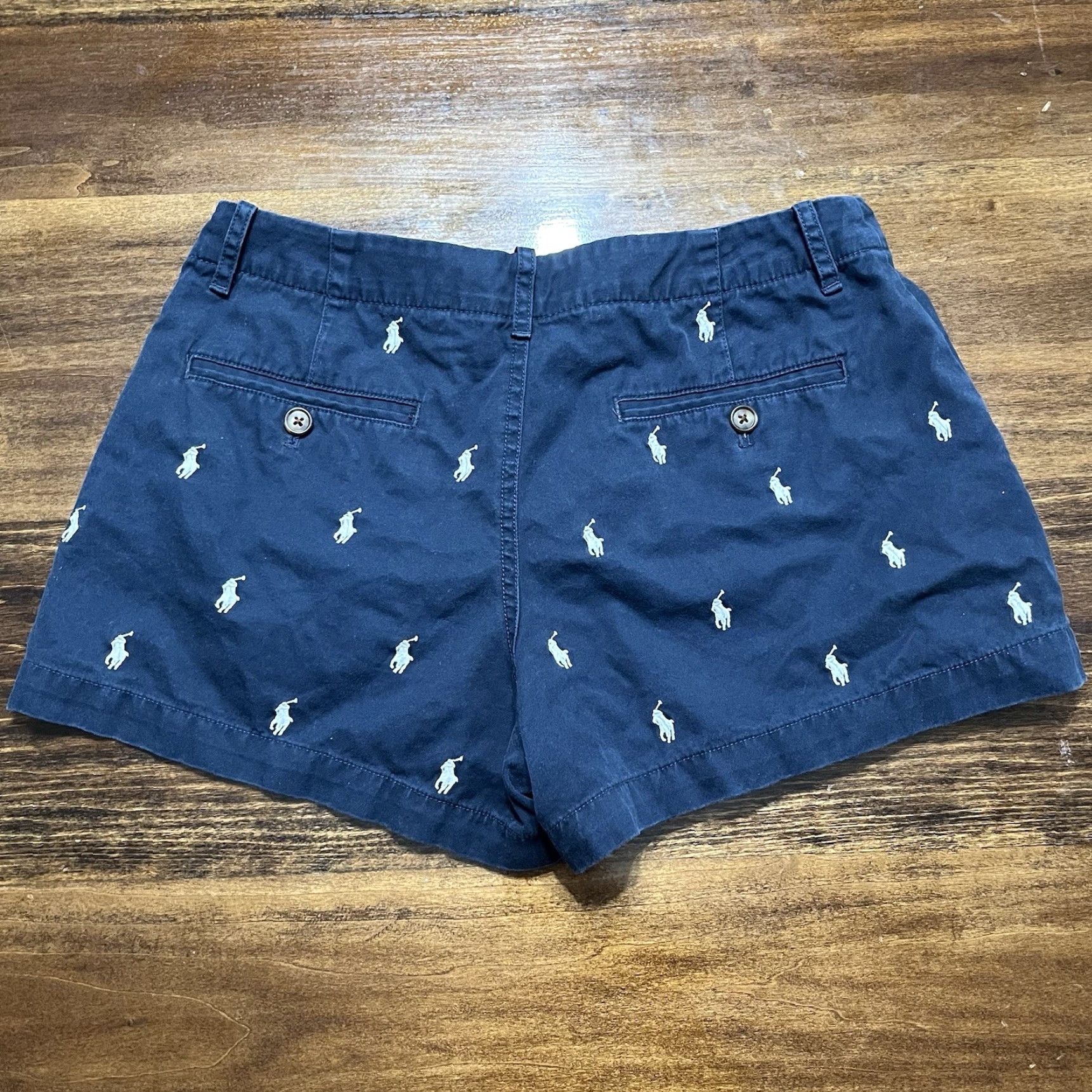 Polo Ralph Lauren Polo Ralph Lauren Women’s Shorts All Over Pony Navy Blue Chino Size 2 AOP Women Casual Activewear Travel Golf Preppy Cotton Knit Boys? Size 26" / US 2 / IT 38 - 4 Thumbnail