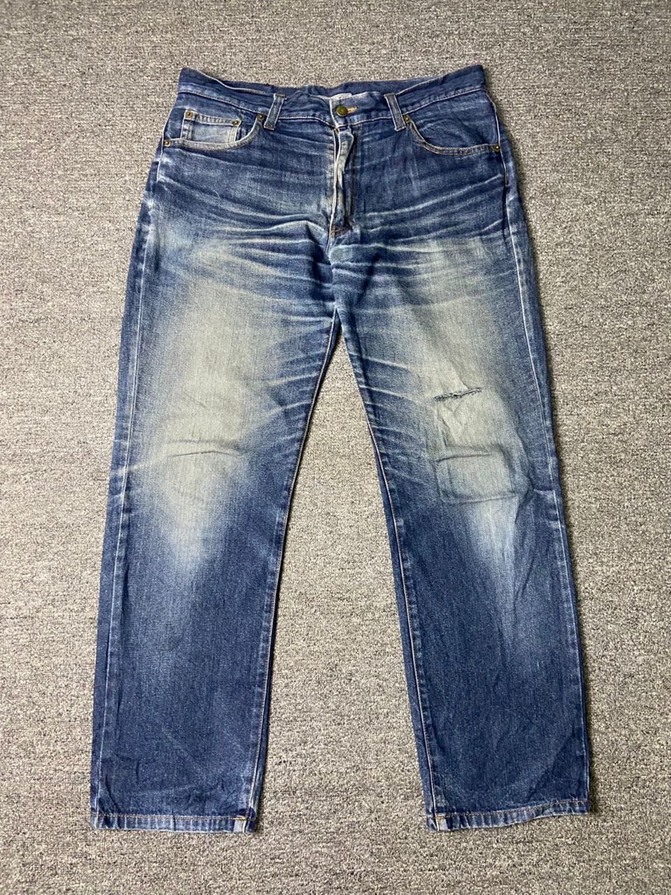 Japanese Brand × Seditionaries × Vintage BASIC JEANS Brand Distressed Selvedge Denim (131) Size US 36 / EU 52 - 1 Thumbnail