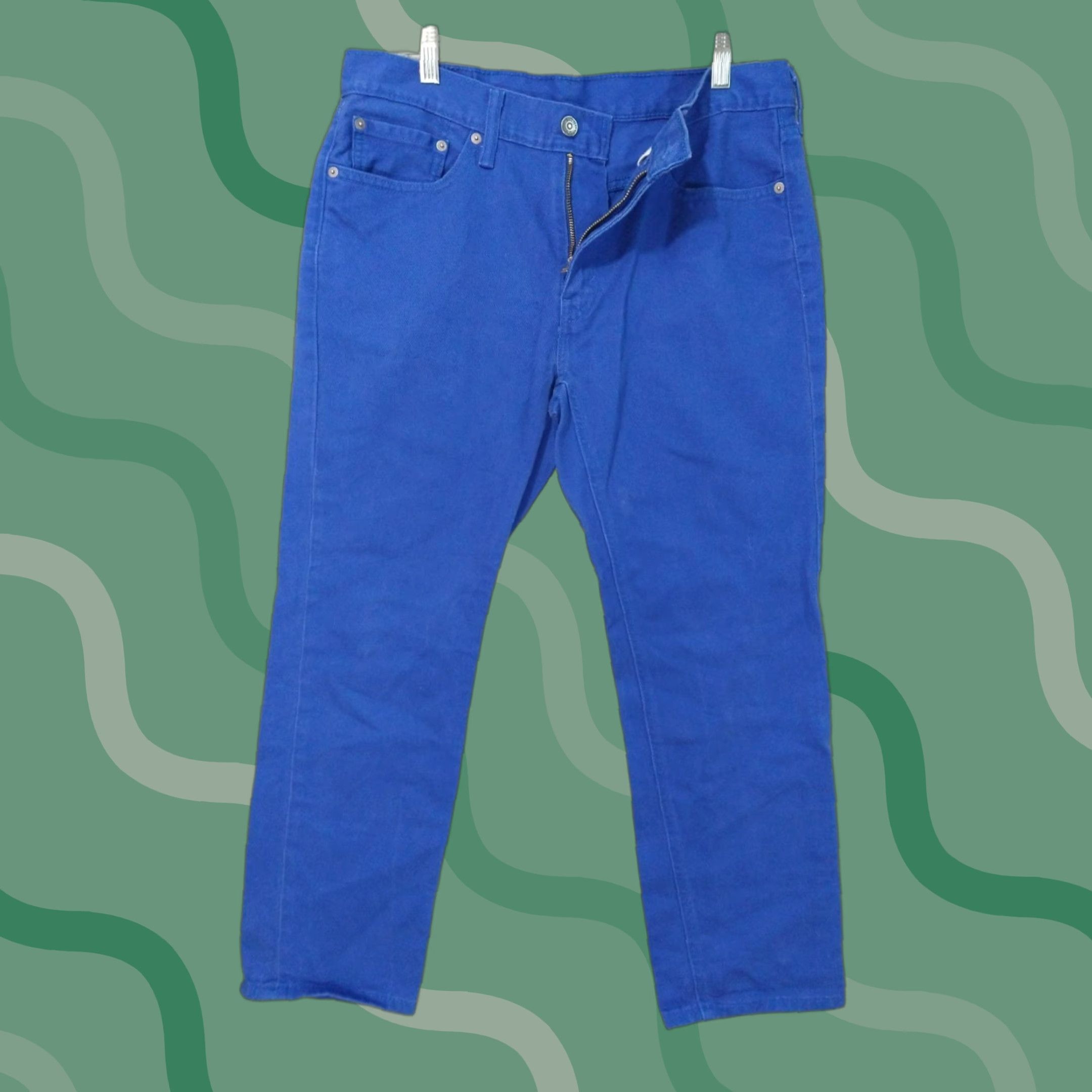 Levi's Levi's 541 Jeans Mens 32x30 Blue Denim Athletic Taper Leg Mid Rise Jeans Size US 32 / EU 48 - 1 Thumbnail
