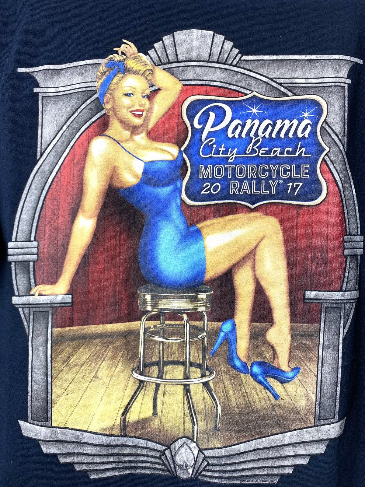 Vintage Vintage Choppers Motorcycle Sexy Girl T Shirt Pin Up Size US M / EU 48-50 / 2 - 5 Thumbnail
