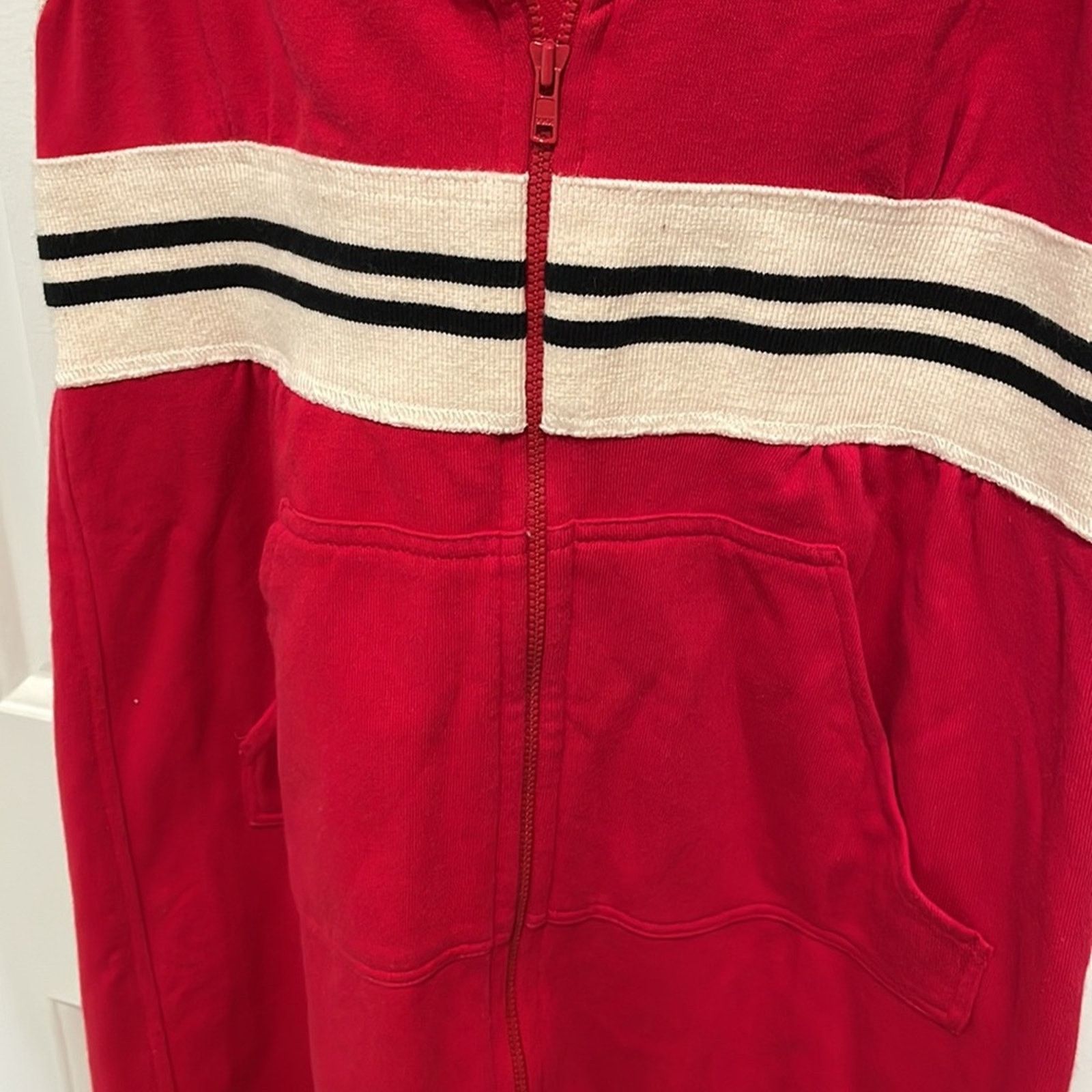 Norma Kamali Norma Kamala x Everlast red striped sleeveless zip dress S Size S / US 4 / IT 40 - 7 Thumbnail