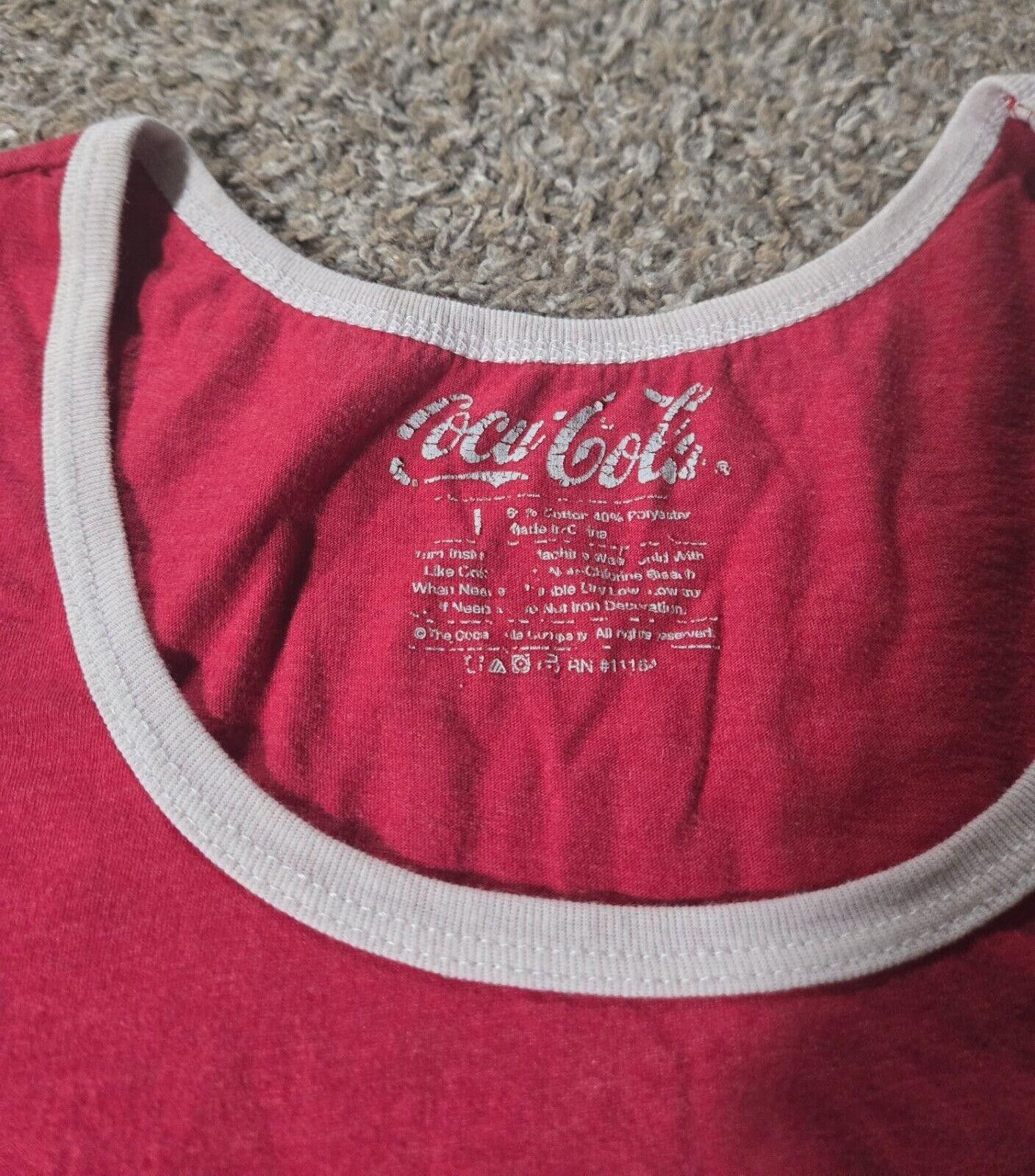 Coca Cola Red And White Coca Cola Tank Top ****See Measurements**** Size ONE SIZE - 3 Thumbnail