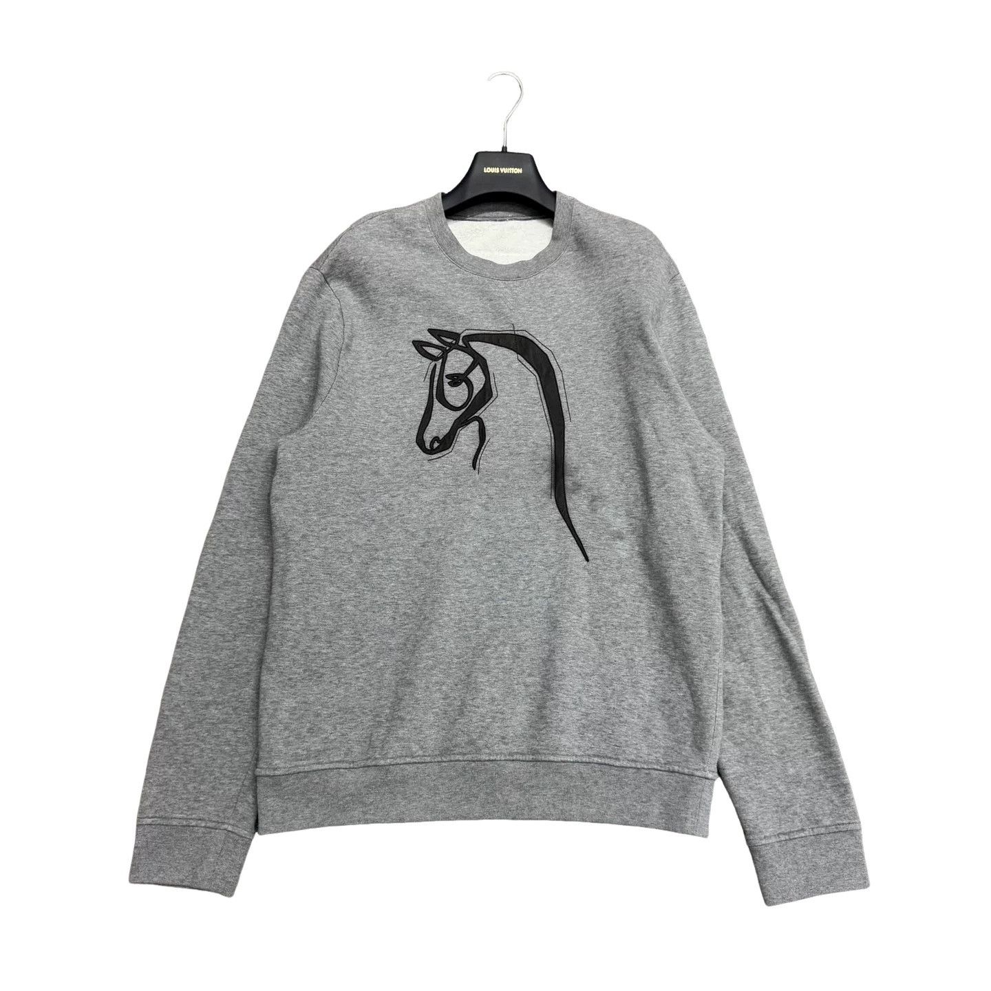 Hermes Hermes Leather Horse Patch Sweatshirt S Size US S / EU 44-46 / 1 - 1 Thumbnail