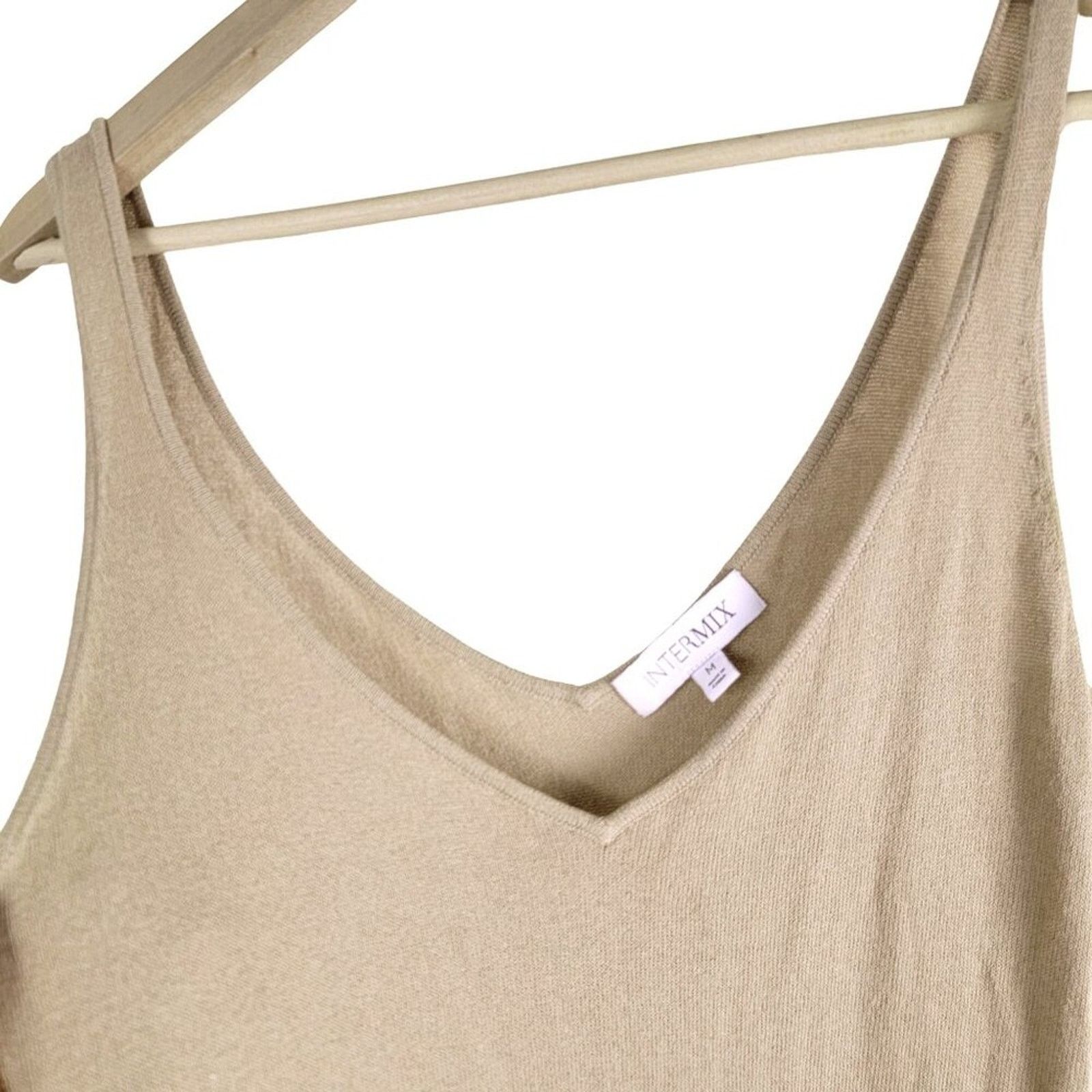 INTERMIX INTERMIX Celia Sleeveless Knit Maxi Dress Womens size M Tan Size M / US 6-8 / IT 42-44 - 10 Thumbnail