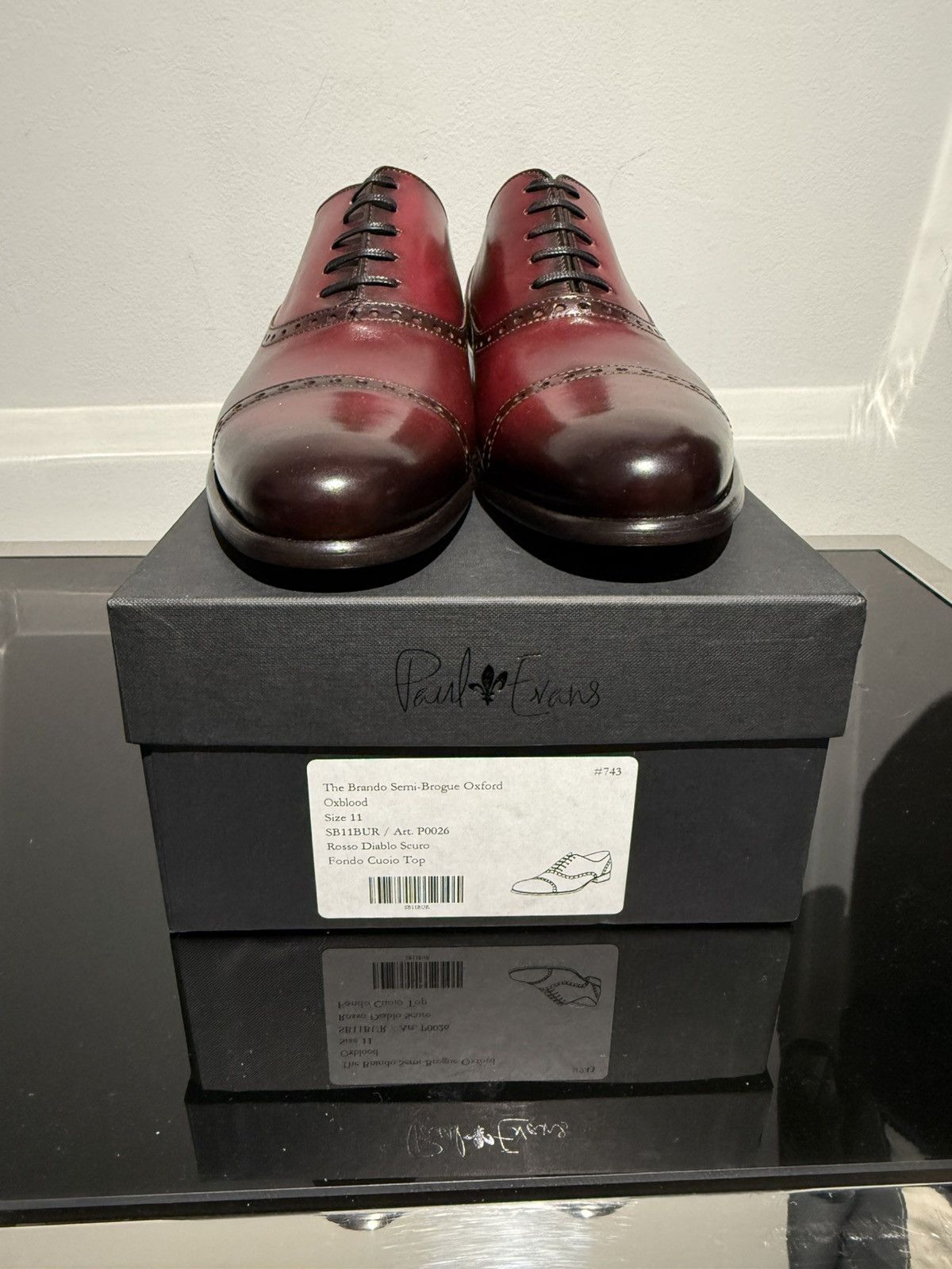 Paul Evans Paul Evans | Brando Semi-Brogue Oxford Size US 11 / EU 44 - 3 Thumbnail
