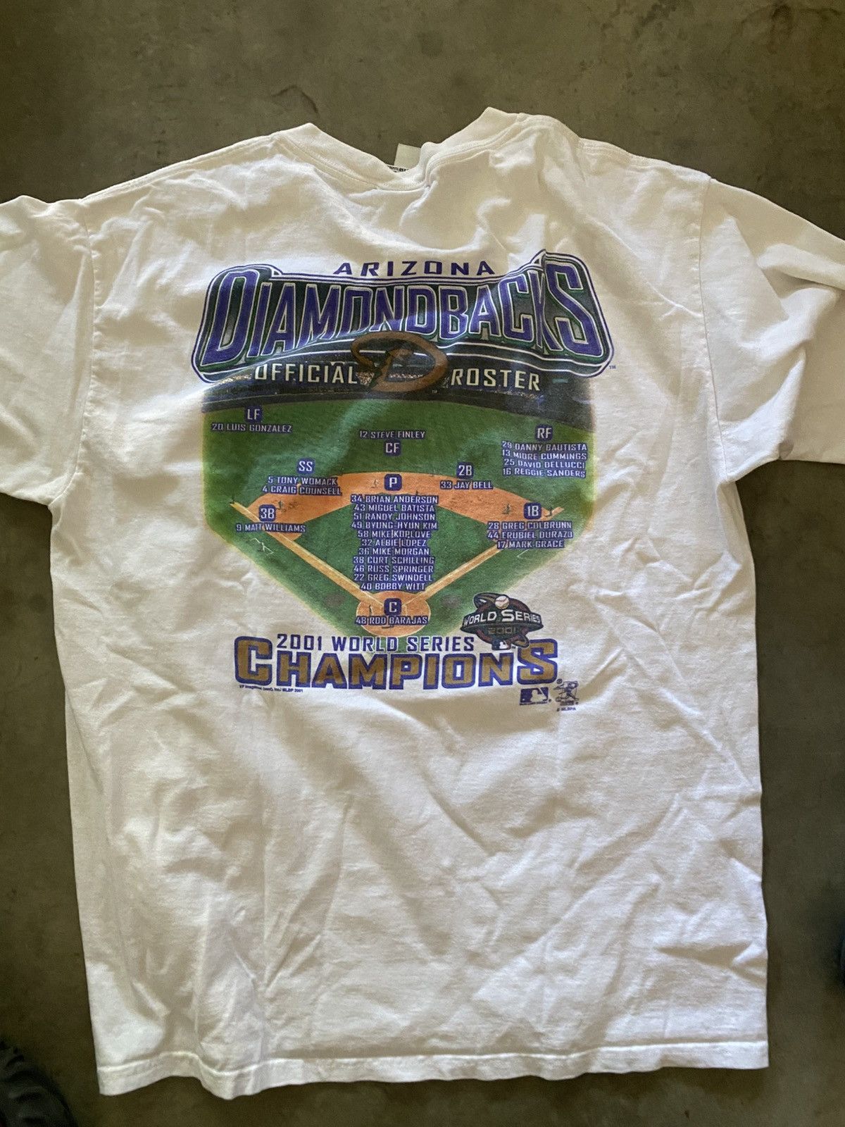 MLB Vintage Arizona Diamondbacks 2001 World Series Tee Size US L / EU 52-54 / 3 - 4 Thumbnail