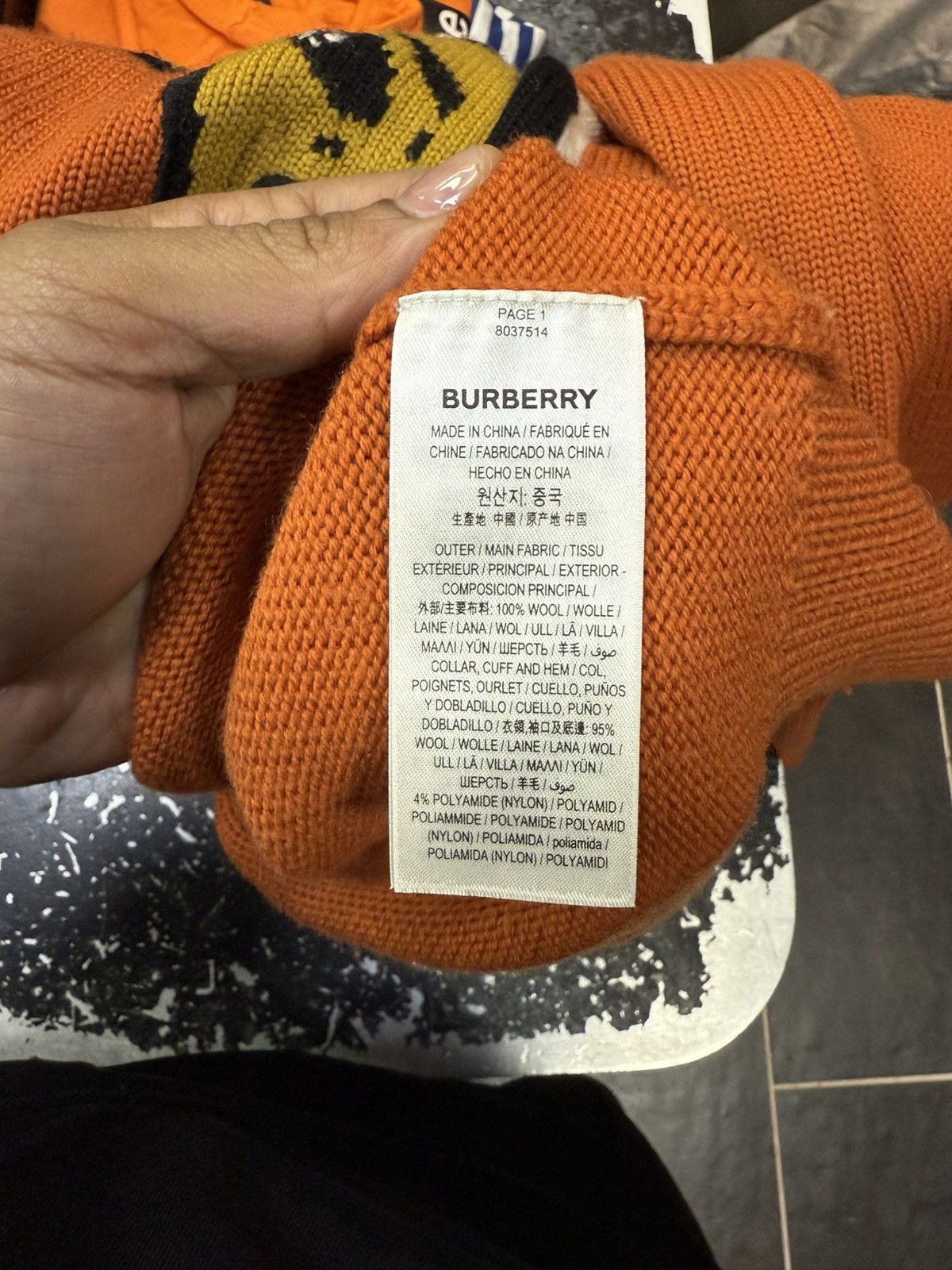 Burberry Burberry Orange Deer B sweater Size US M / EU 48-50 / 2 - 4 Thumbnail