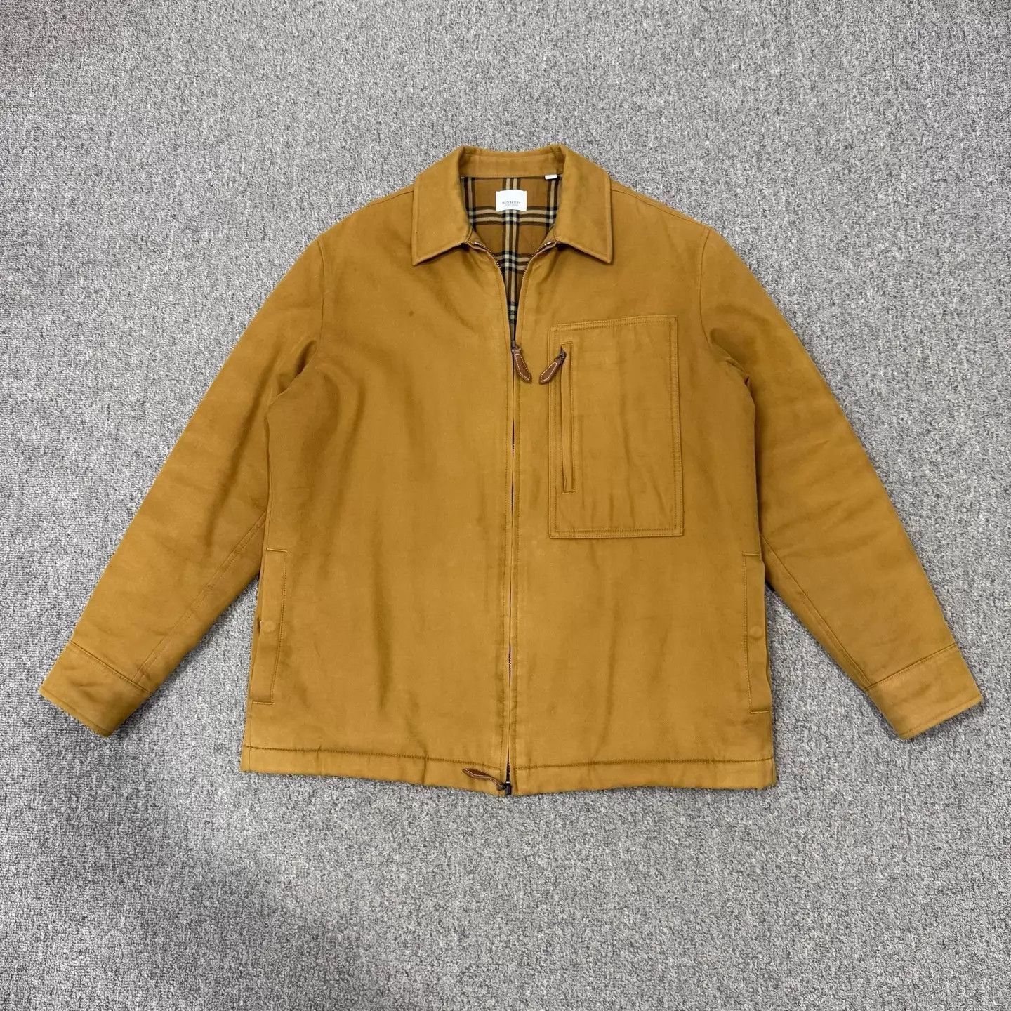 Burberry Beige Zip-Front Collared Jacket Size M Size US M / EU 48-50 / 2 - 1 Thumbnail
