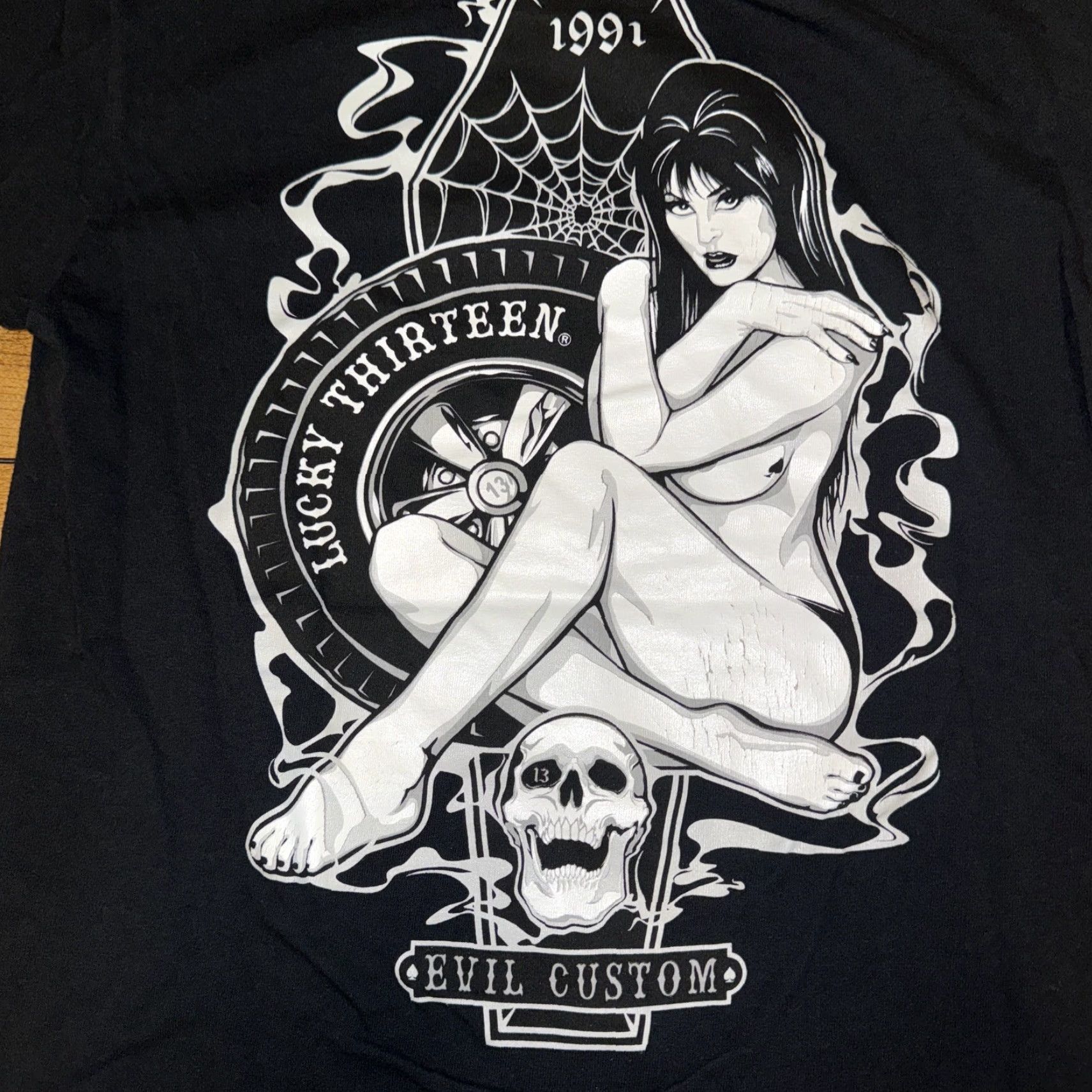 Vintage Lucky 13 T-Shirt Black S Mens Graphic Print Short Sleeve Vintage? (Note: Ensure no extra words; re-evaluate) Size US S / EU 44-46 / 1 - 3 Thumbnail