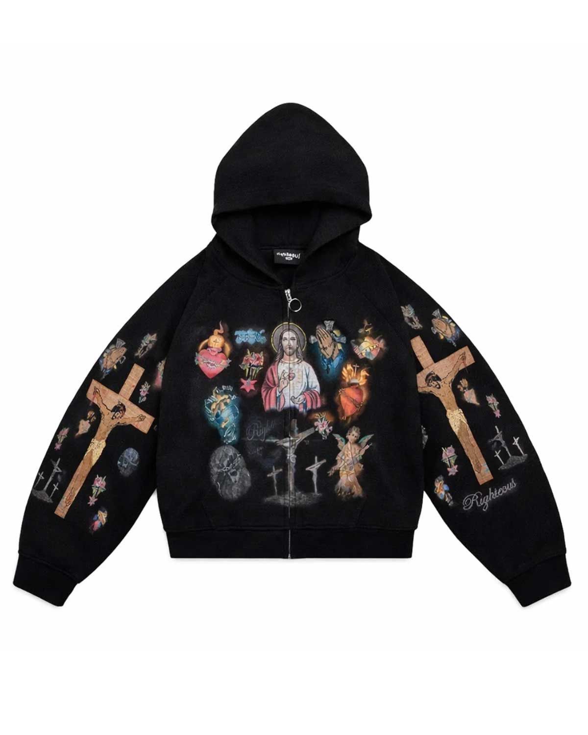 Other Righteous Ultimate Sacrifice Thermal Zip Up Hoodie Black Size US XXL / EU 58 / 5 - 1 Thumbnail