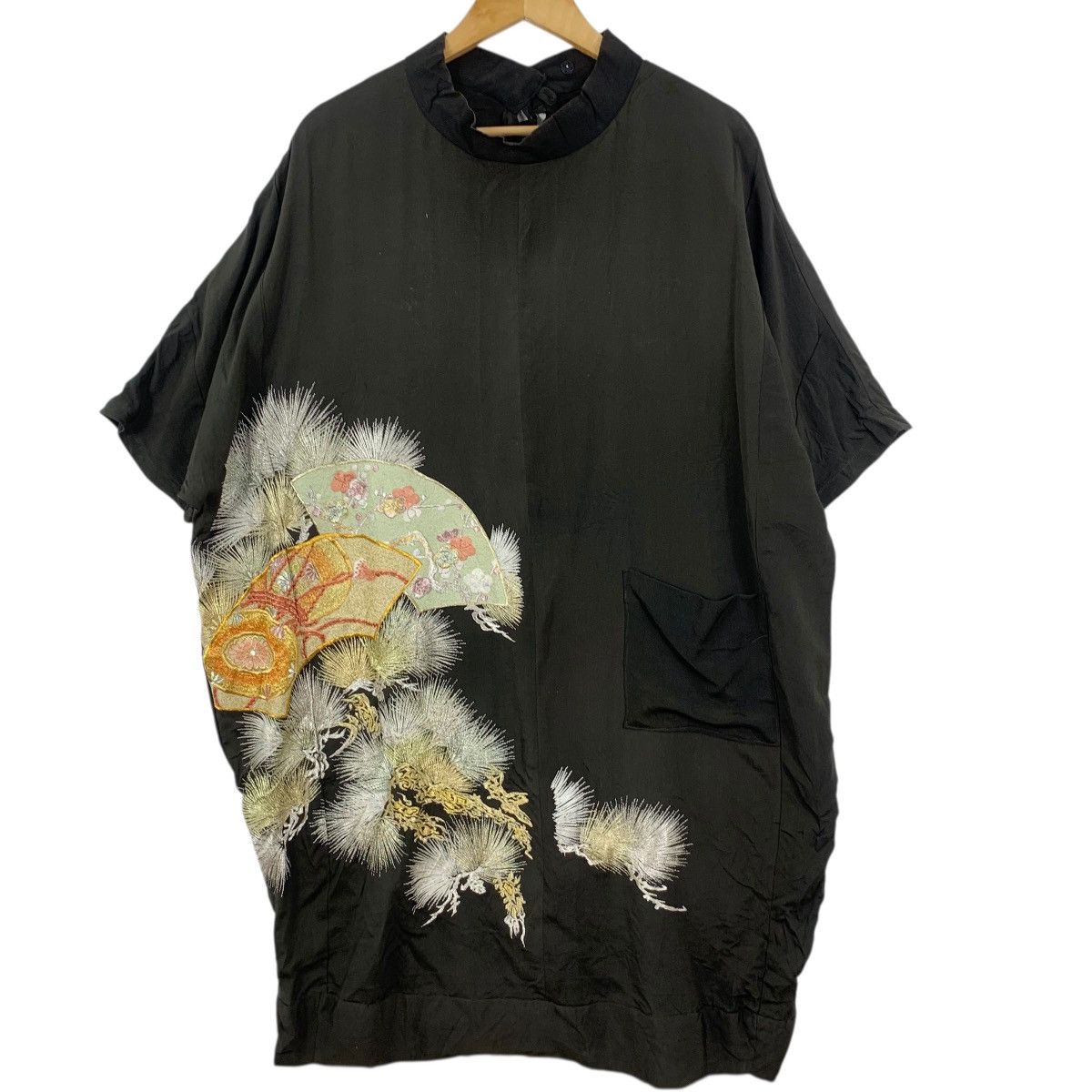 Vintage Vintage 70s KIMONO SAKURA JAPAN Traditional AOP Robe Coat Size 3XL / US 20-22 - 5 Thumbnail