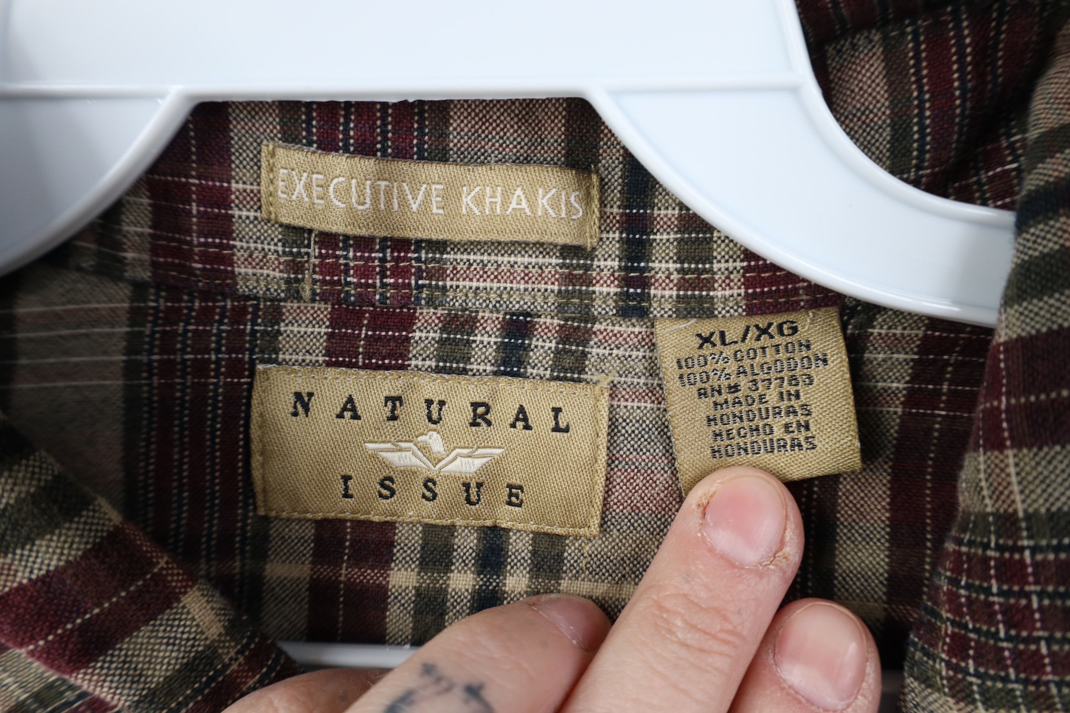 Vintage Vintage 90s Streetwear Tone Plaid Collared Button Down Shirt Size US XL / EU 56 / 4 - 6 Thumbnail