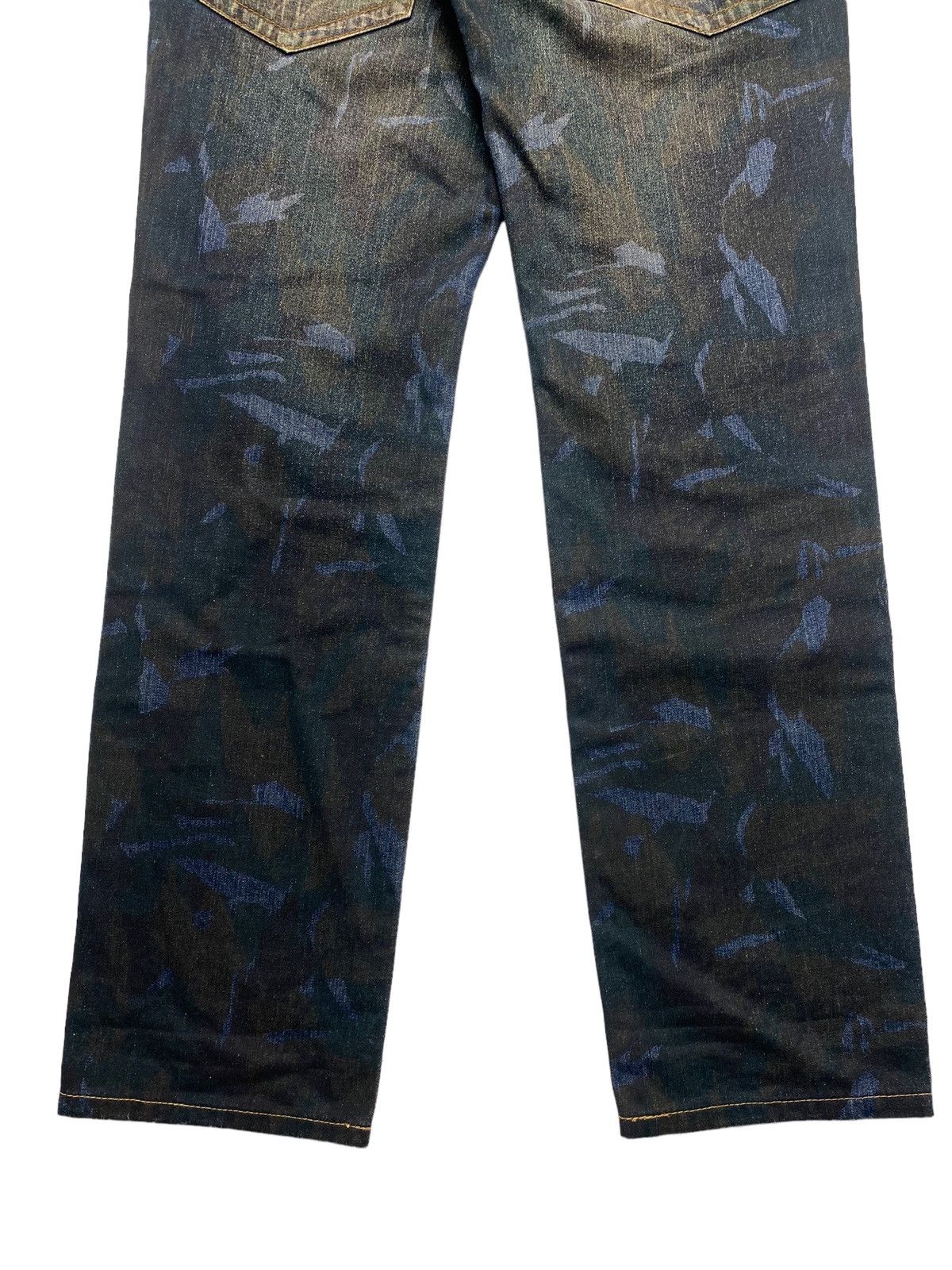 PPFM 2005 PPFM - 20th Anniversary Painter Tiger Camo Denim Pants Size US 29 - 6 Thumbnail