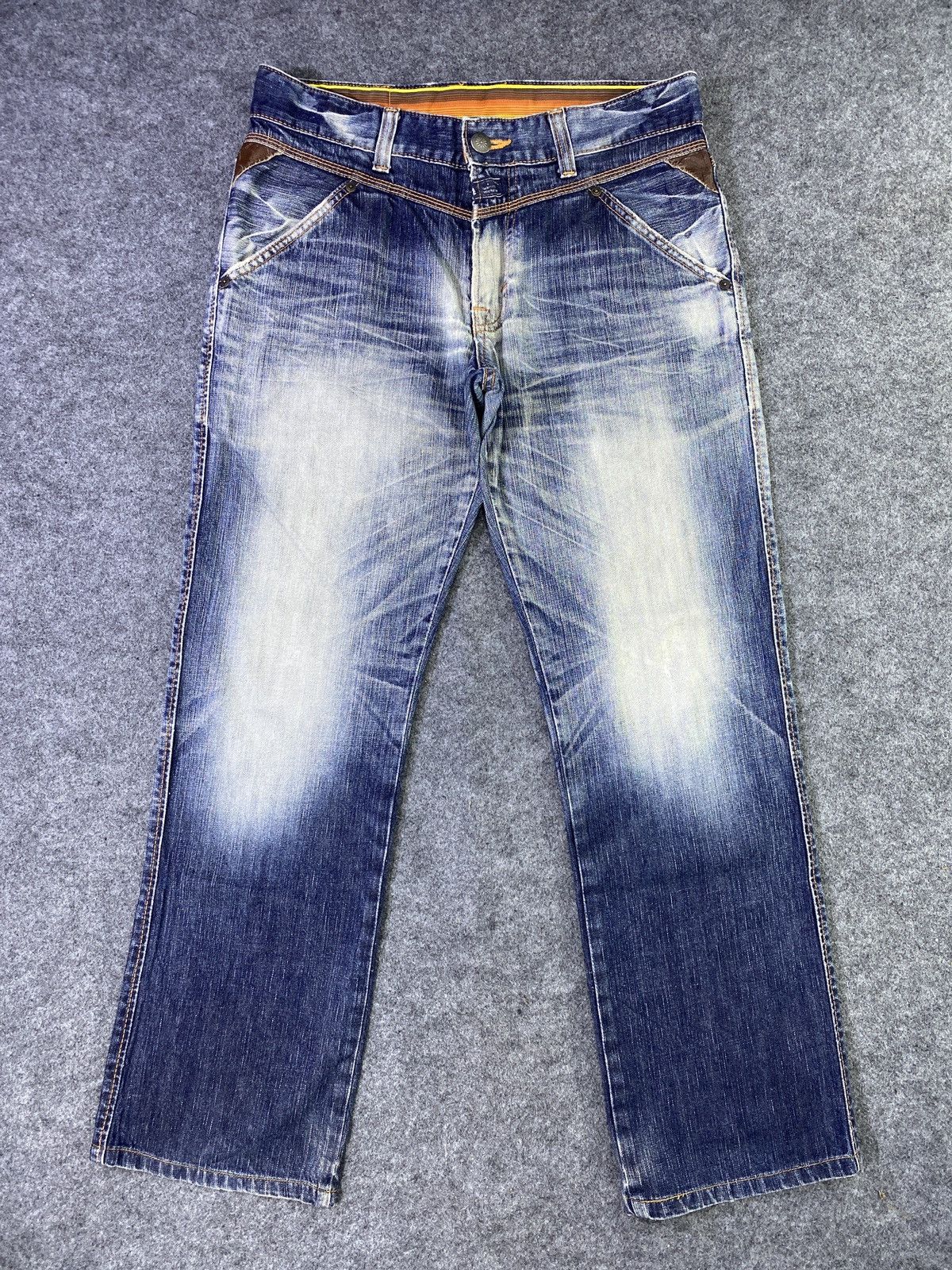 Edwin × Japanese Brand × Jean Edwin Blue Trip Wash Denim - J960 Size US 34 / EU 50 - 1 Thumbnail