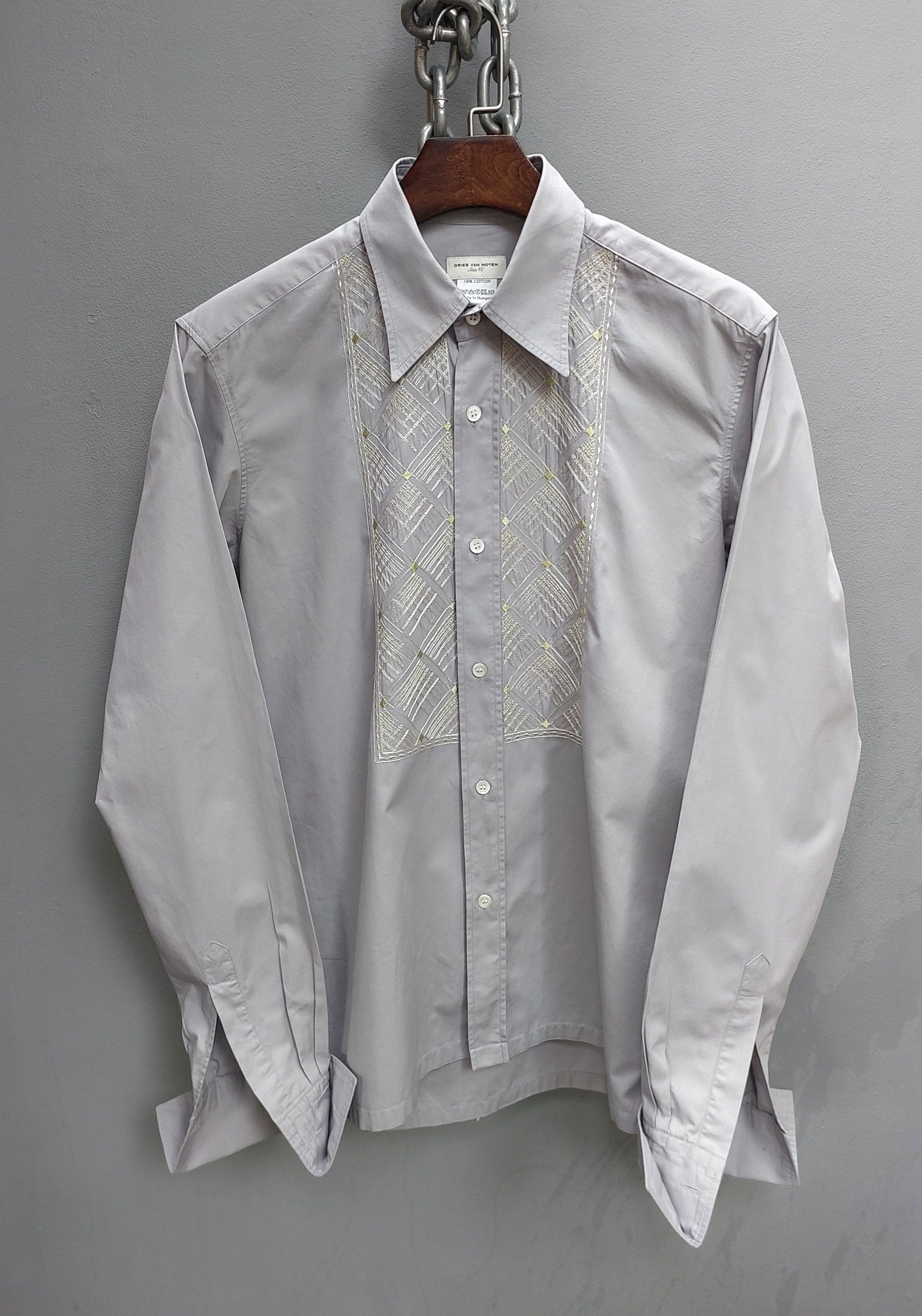 Dries Van Noten Cuff•links Embroidery Button Up